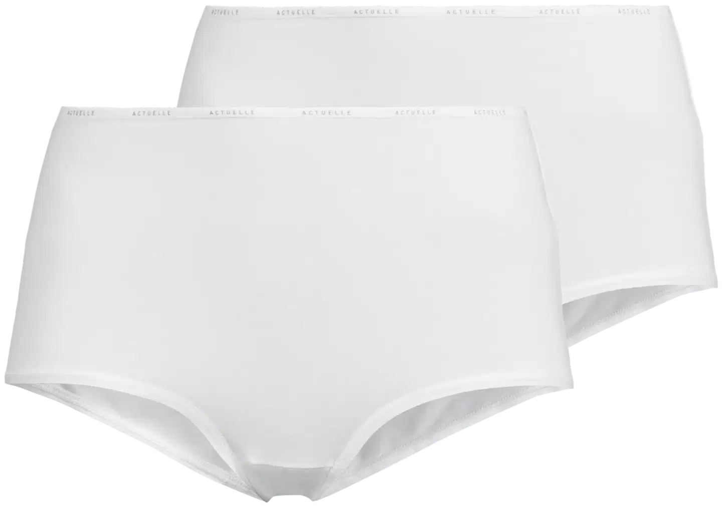 Actuelle naisten alushousut Maxi Basic 2-pack - Valkoinen - 1
