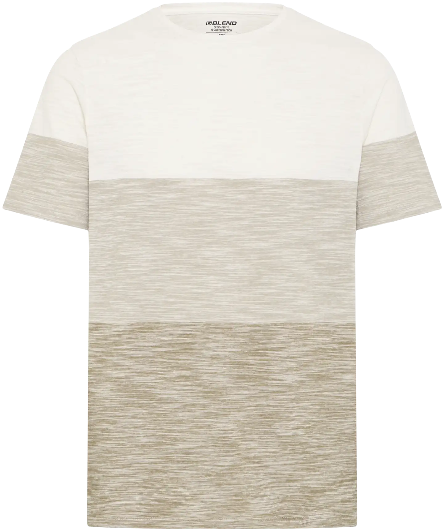 Blend miesten leveäraitainen t-paita BHKeith - Butter - 1