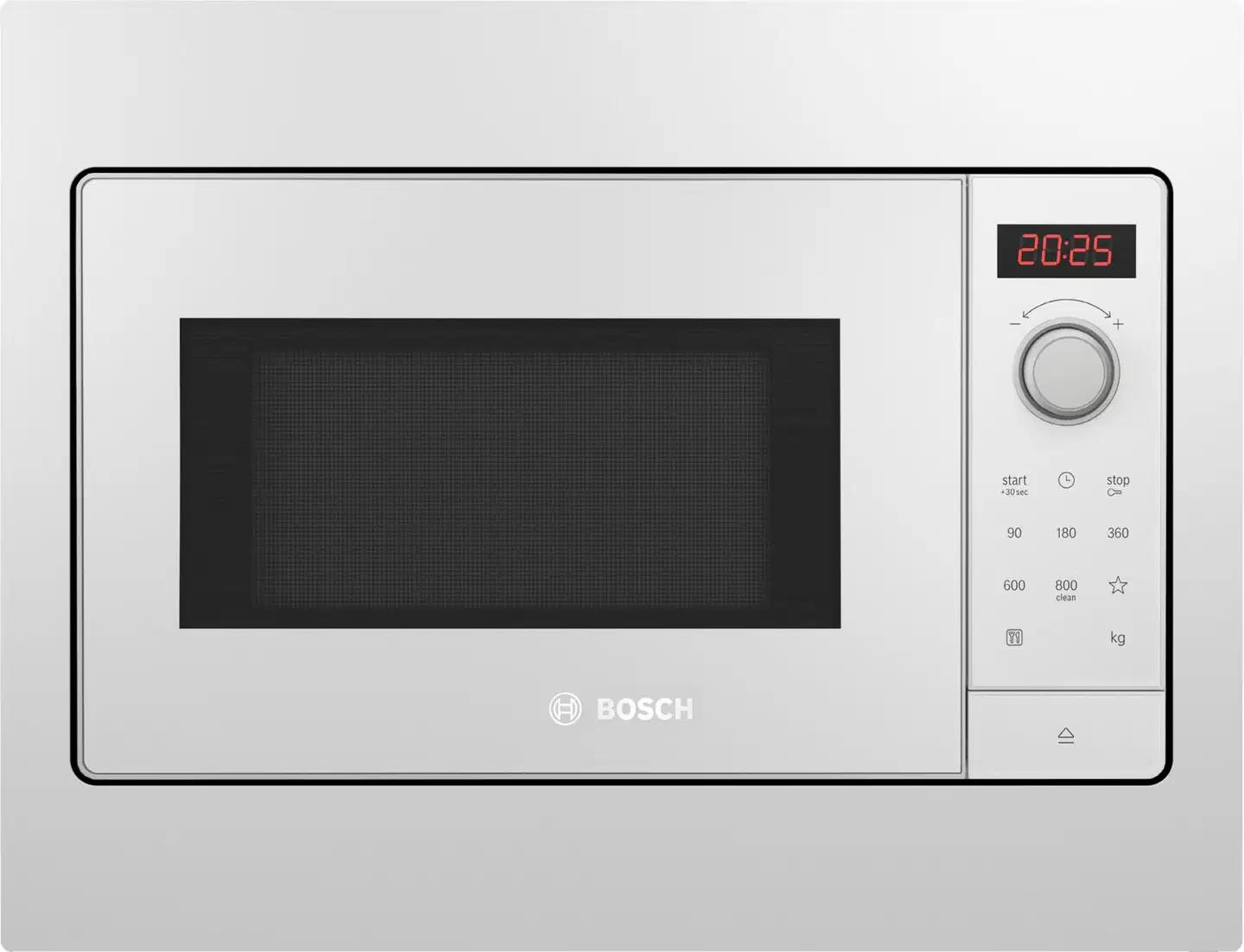Bosch Serie 2 kalusteisiin sijoitettava mikroaaltouuni valkoinen