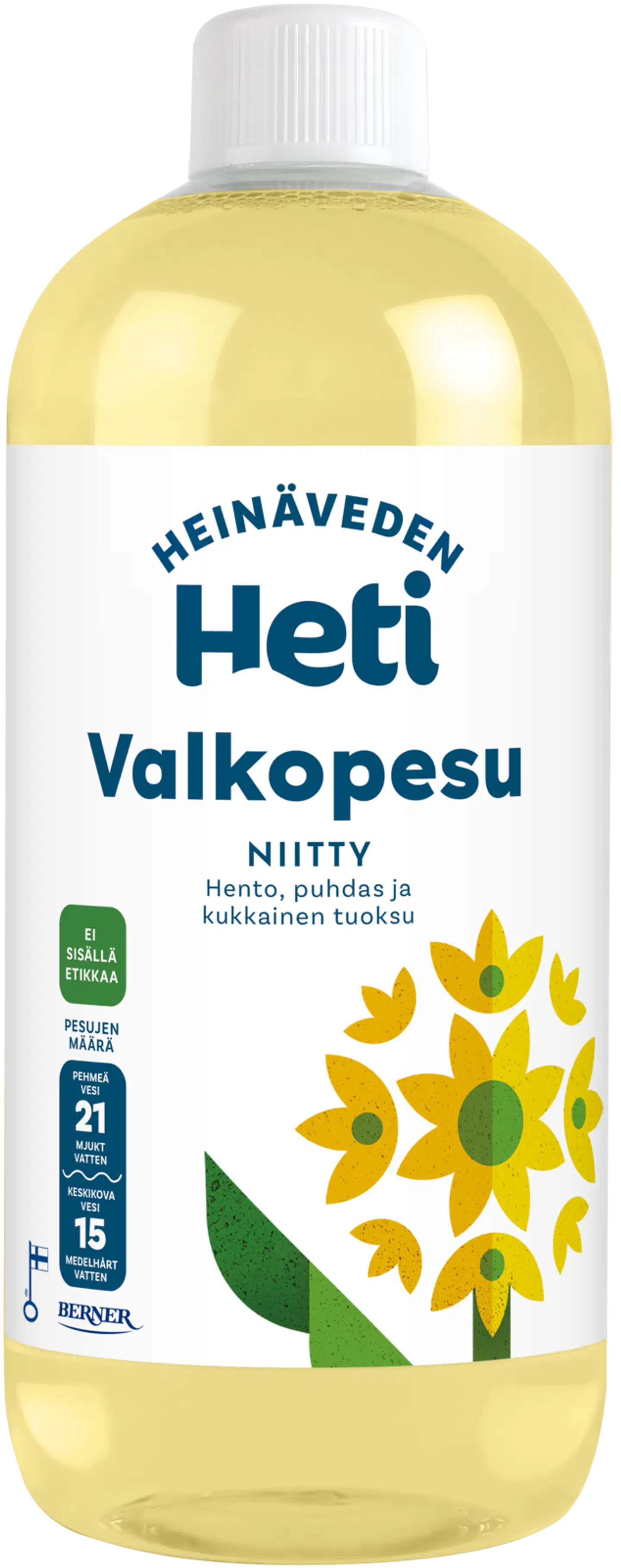 Heinäveden Heti 750ml Valkopesu Niitty Pyykinpesuneste