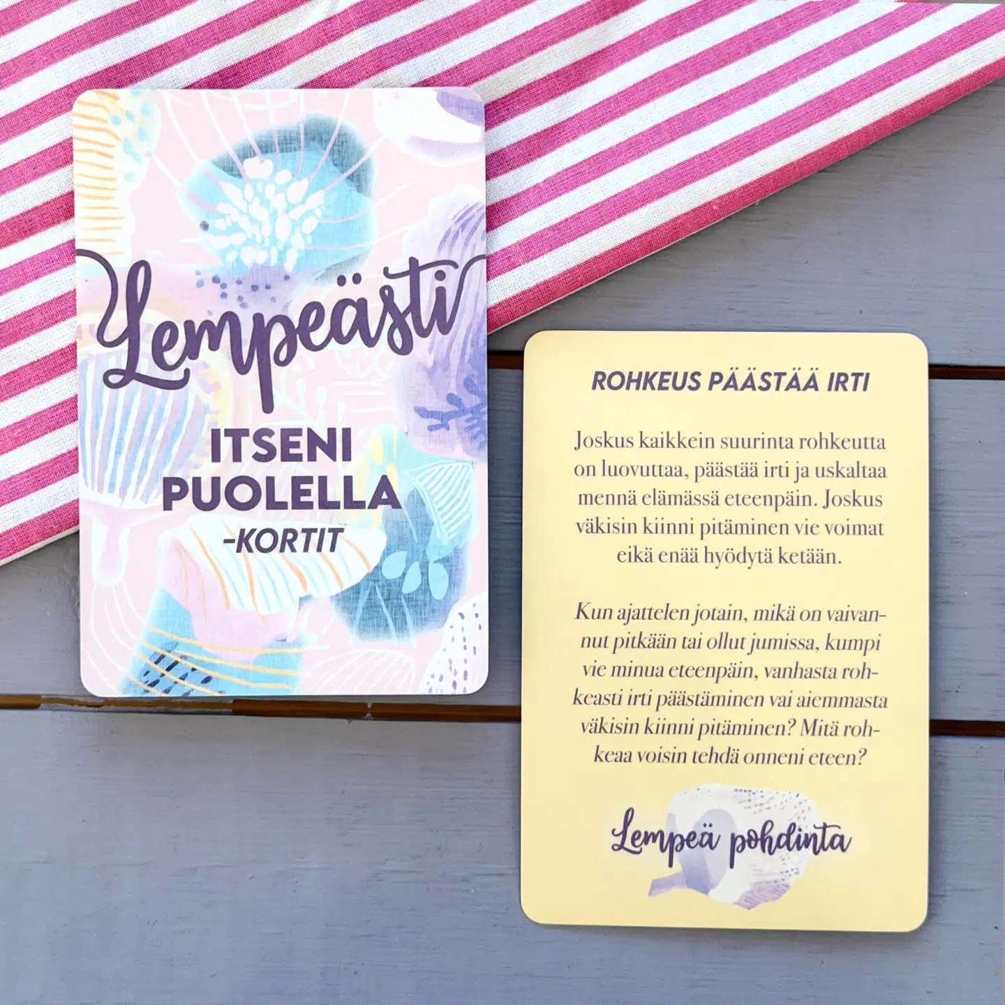 Hidasta elämää Lempeästi itseni puolella -kortit - 6