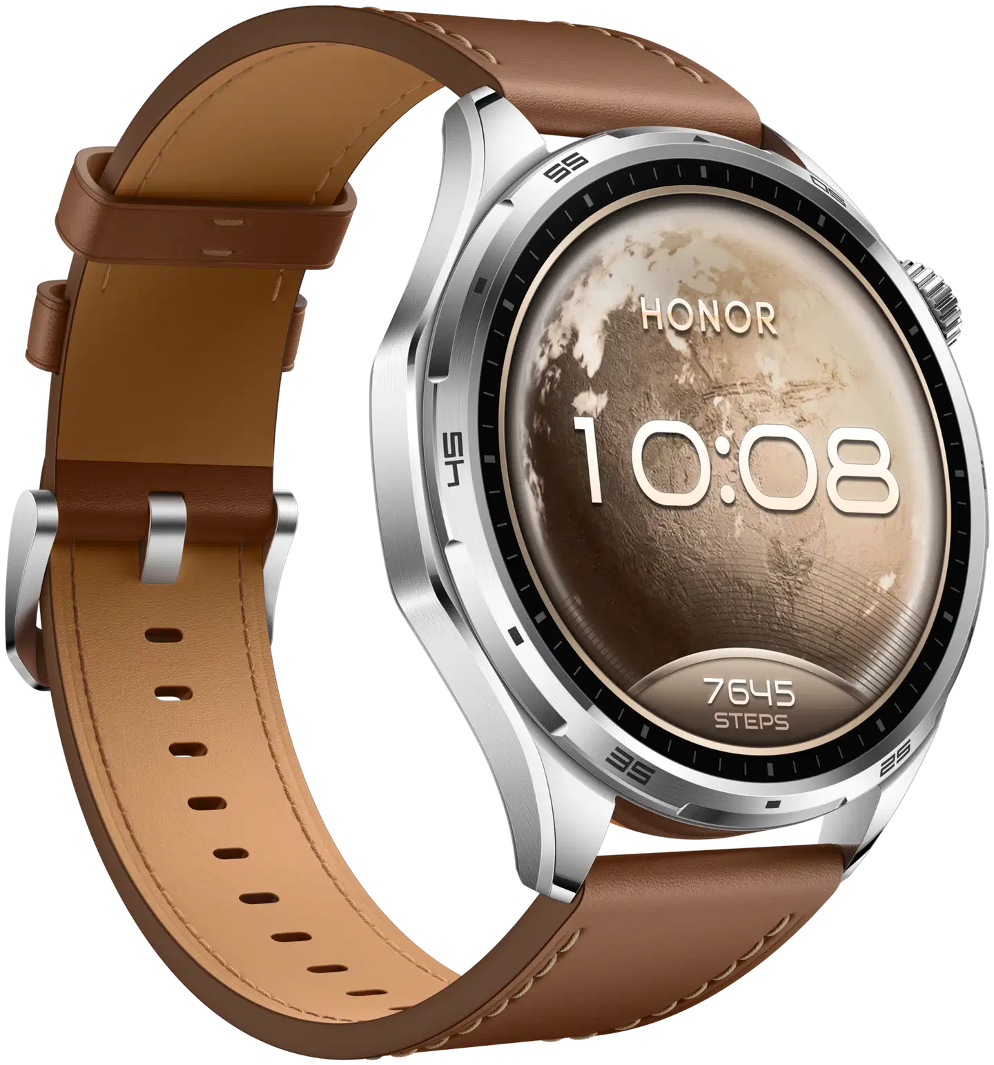 HONOR Watch 6 32MB+4GB -älykello, ruskea nahkaranneke - 4