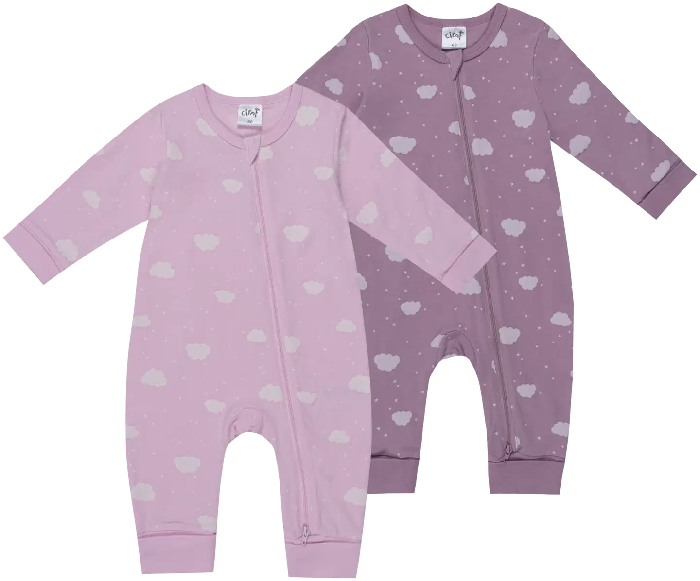 Ciraf vauvojen pyjama Hattara 250B263014 2-pack - pink clouds aop - 1