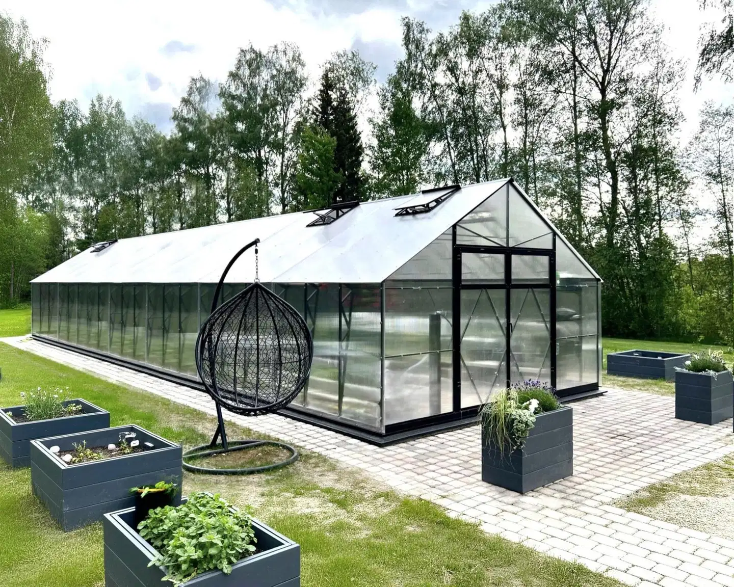 Ecoslider kasvihuone Lux DD 4.0 X 13.9 - 1