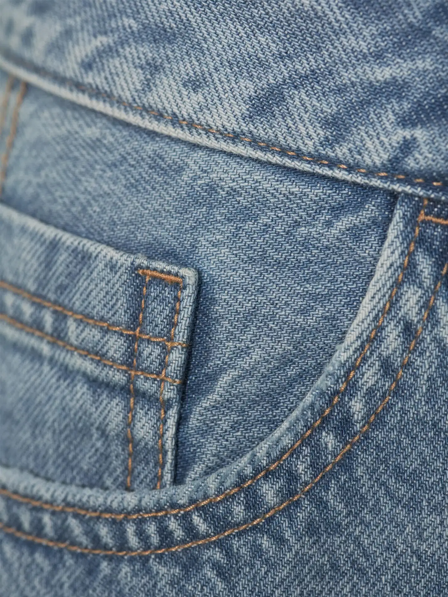 WKLY. miesten farkkushortsit 202W152606 - Med-blue denim washed - 6