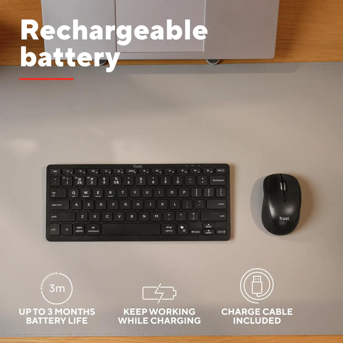 Trust Nado II Bluetooth langaton näppäimistö - 8