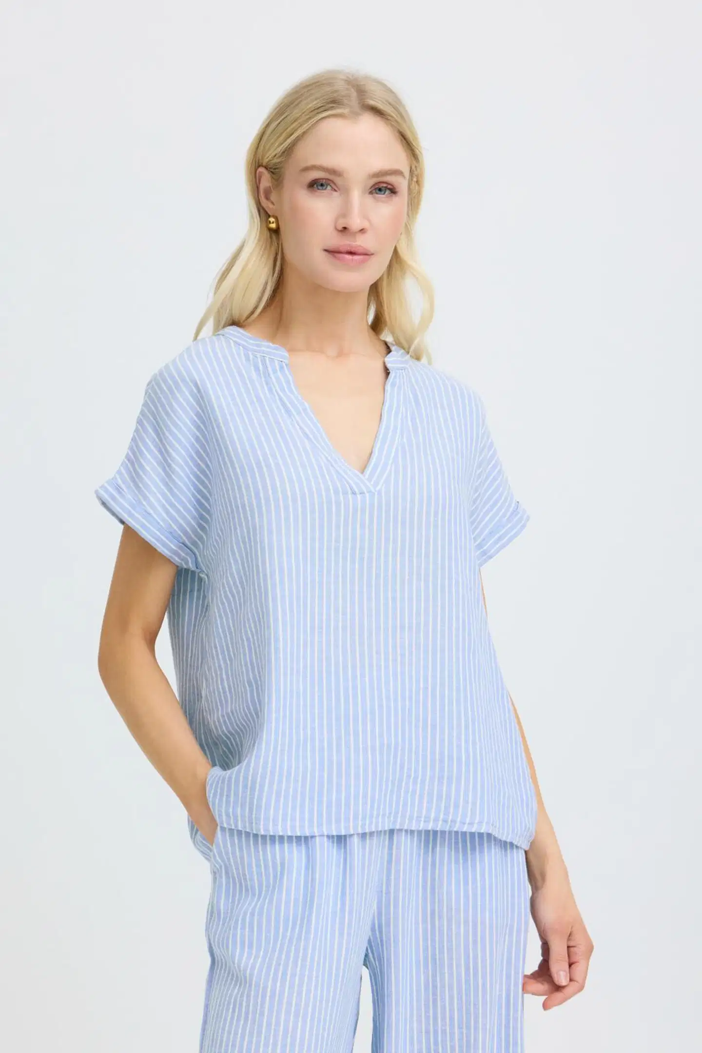 B.young naisten pusero Byfalakka v 2 - DELLA ROBBIA BLUE STRIPE - 3