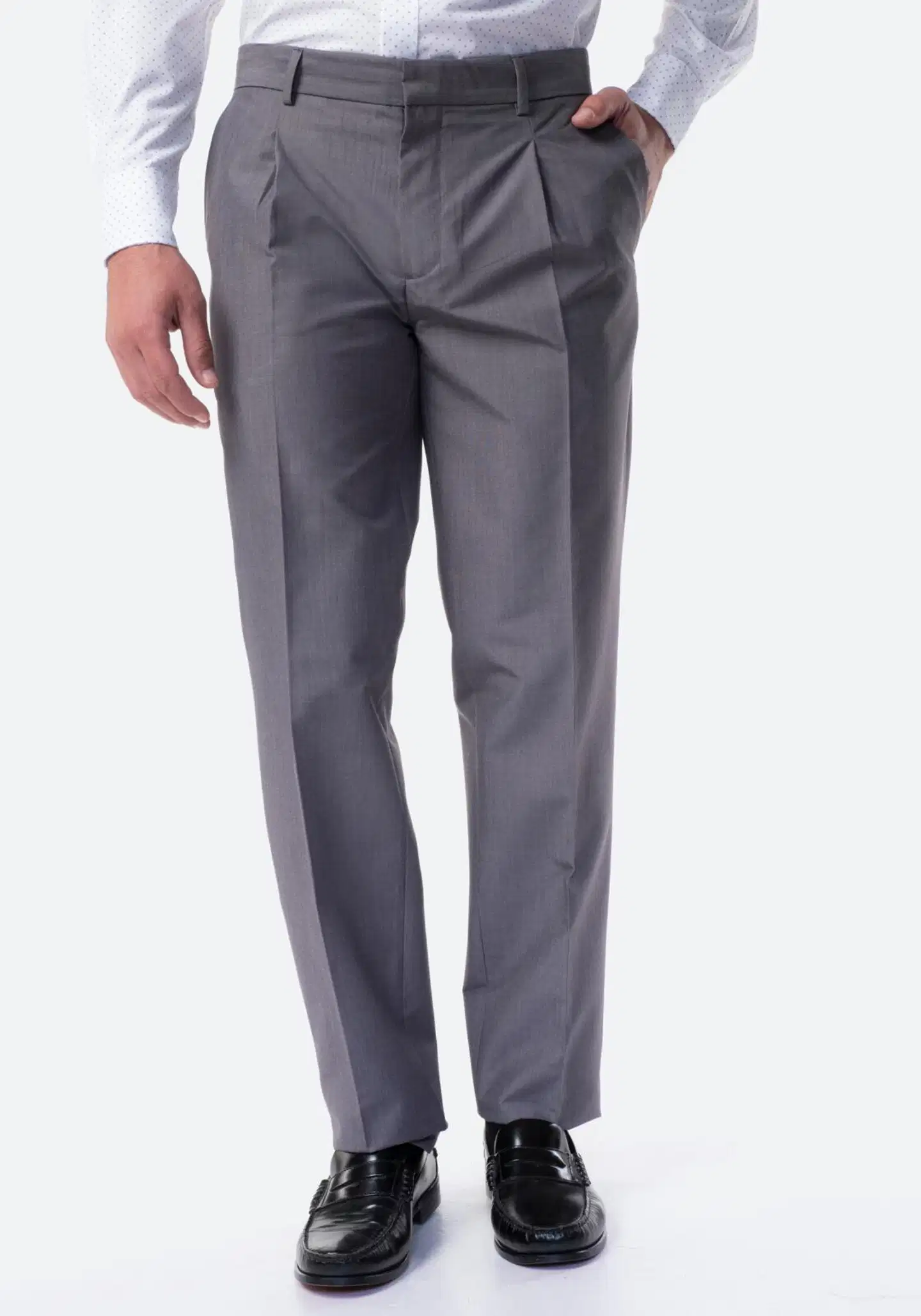 TEX miesten chinot I854545 - GREY - 1