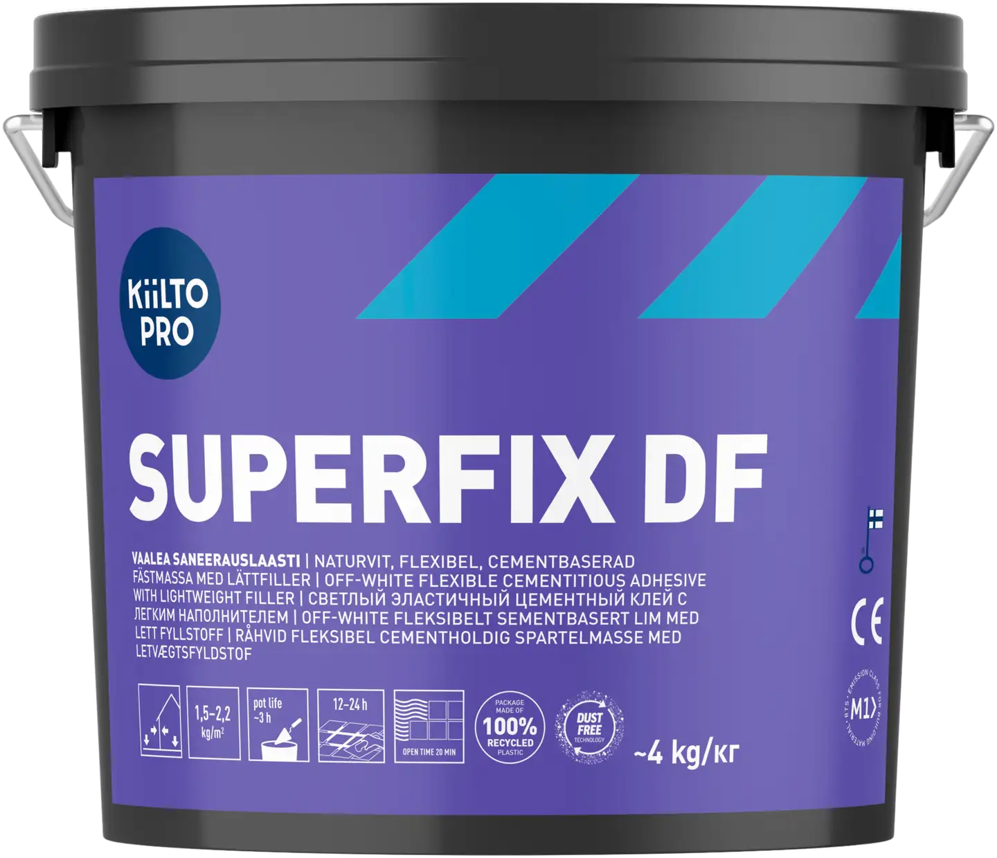 Kiilto Superfix DF saneerauslaasti 5 l/4 kg