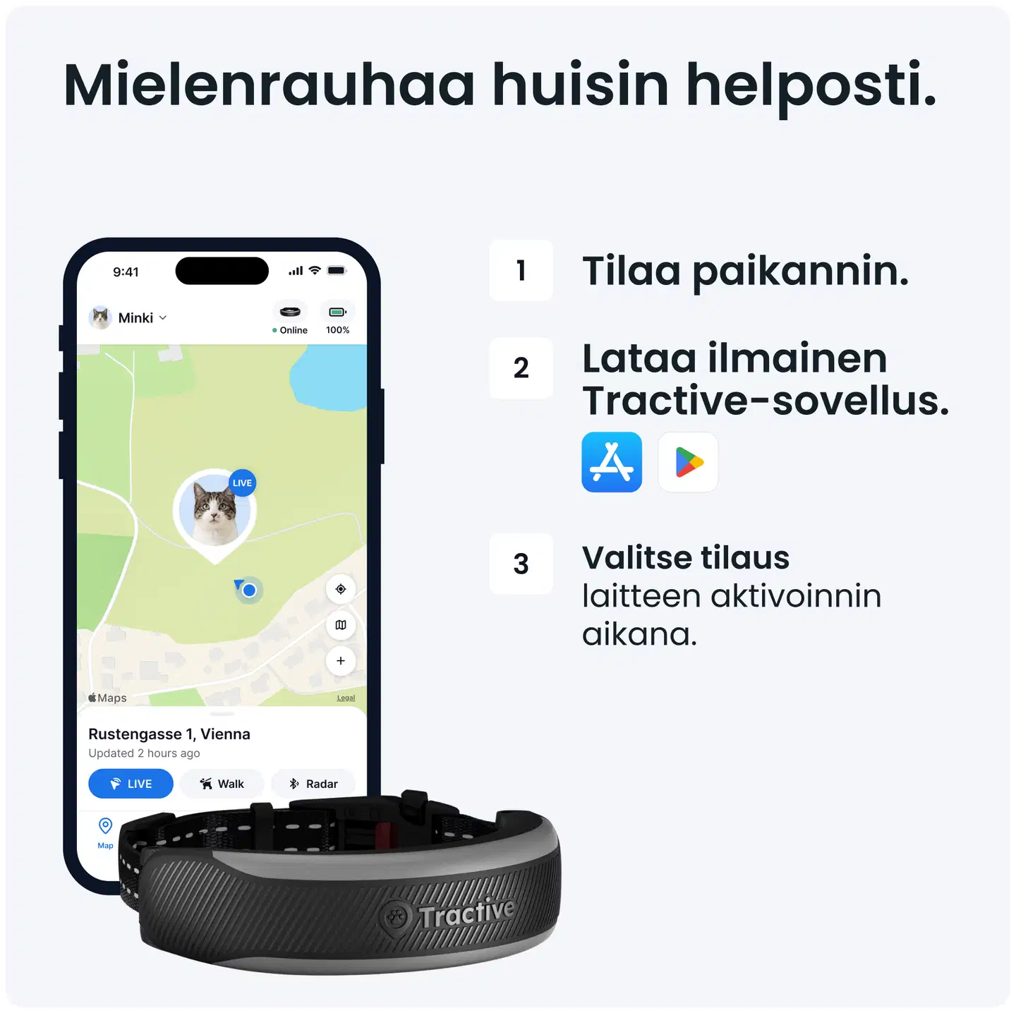 Tractive CAT 6 Mini – GPS -paikannuslaite - 8