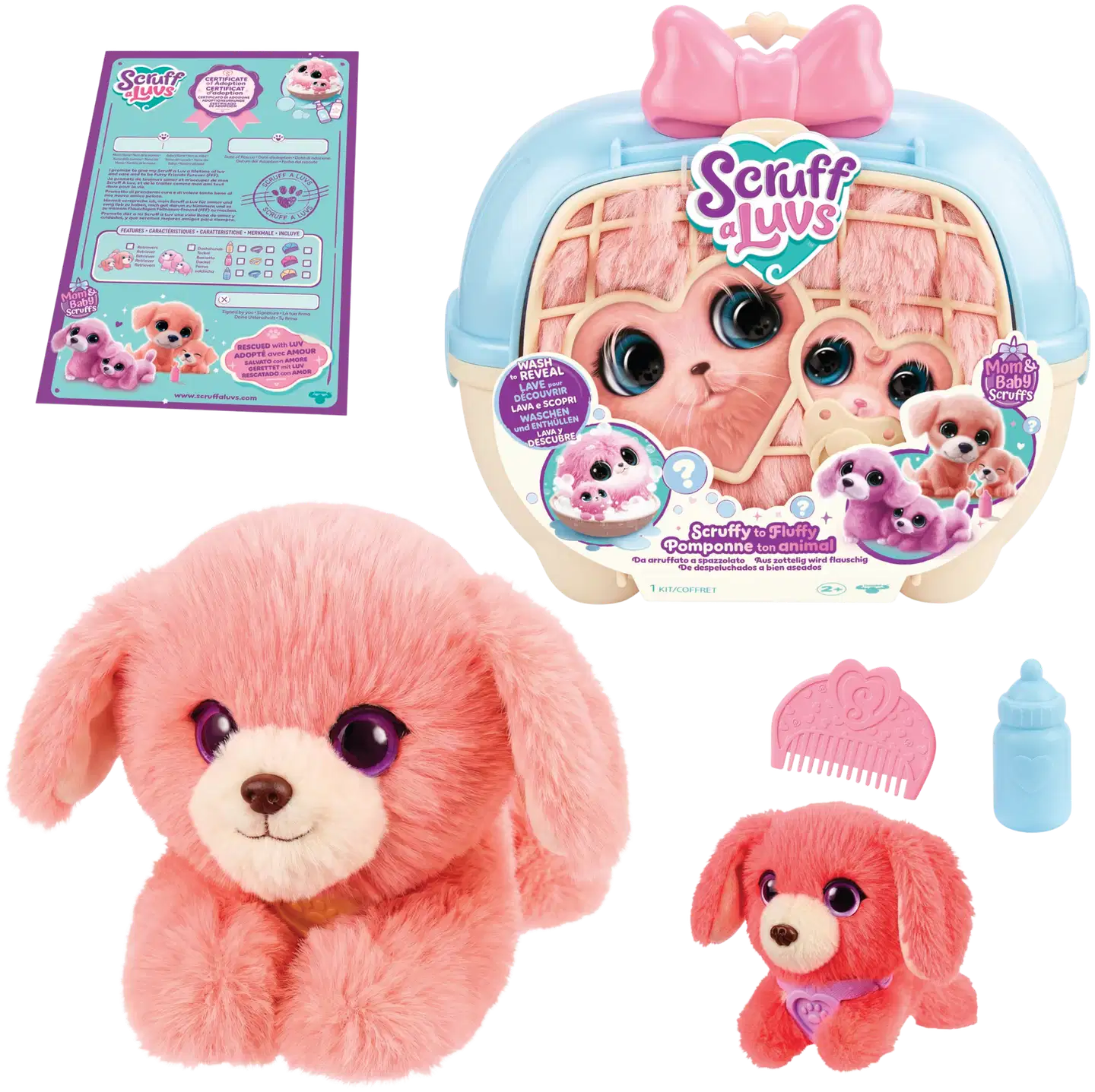 Scruff-a-Luvs Mom & Baby -koiraemo ja pentu lajitelma - 2