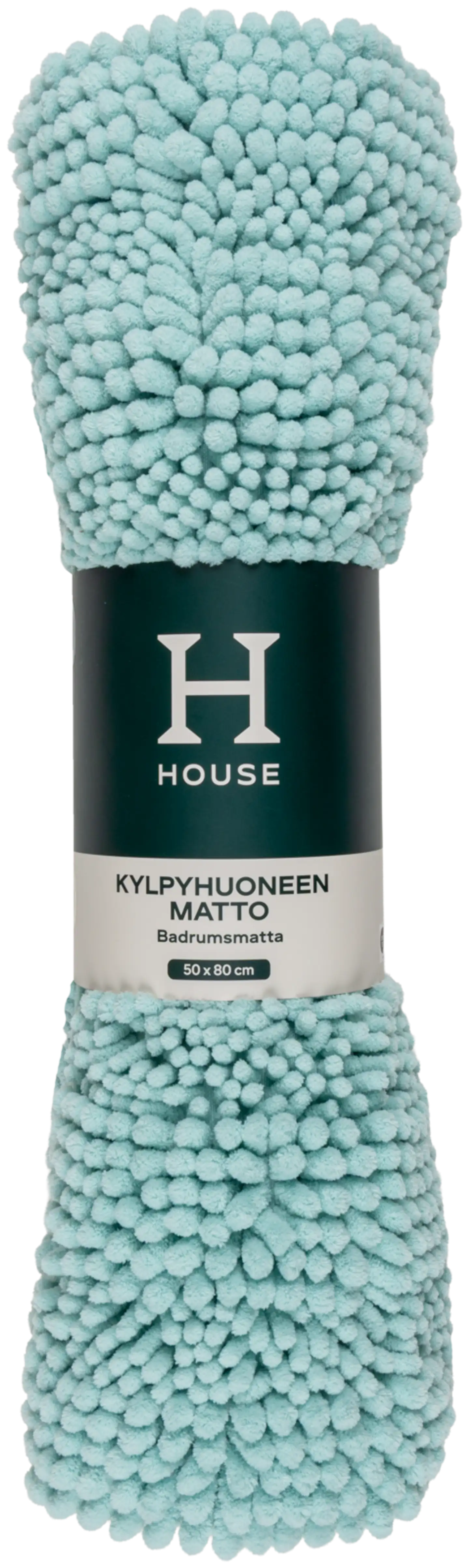 House kylpyhuonematto Chenille Stripe 50x80 cm, aqua - 2