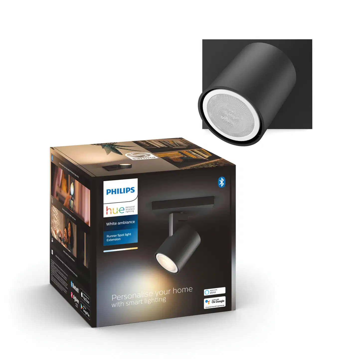 Philips Hue Runner -lisäkohdevalaisin 4.2W 2200-6500K 400LM musta - 5