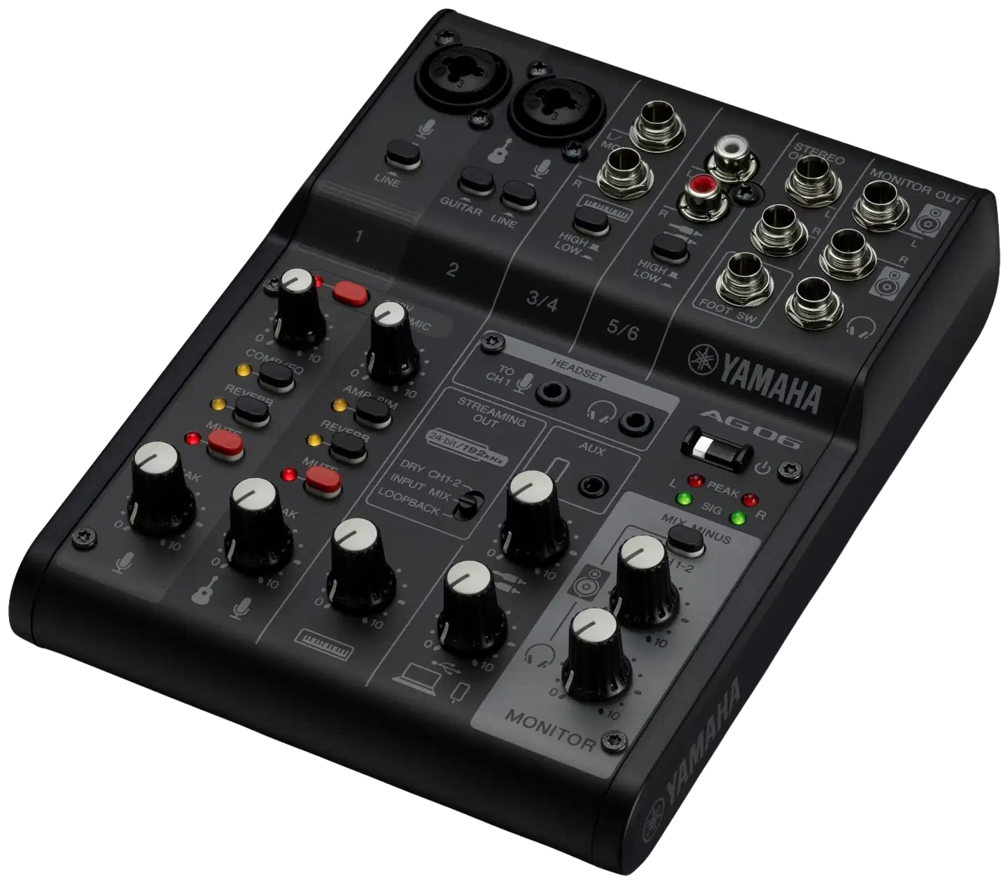 Yamaha livestriimausmikseri AG06mk2B - 1