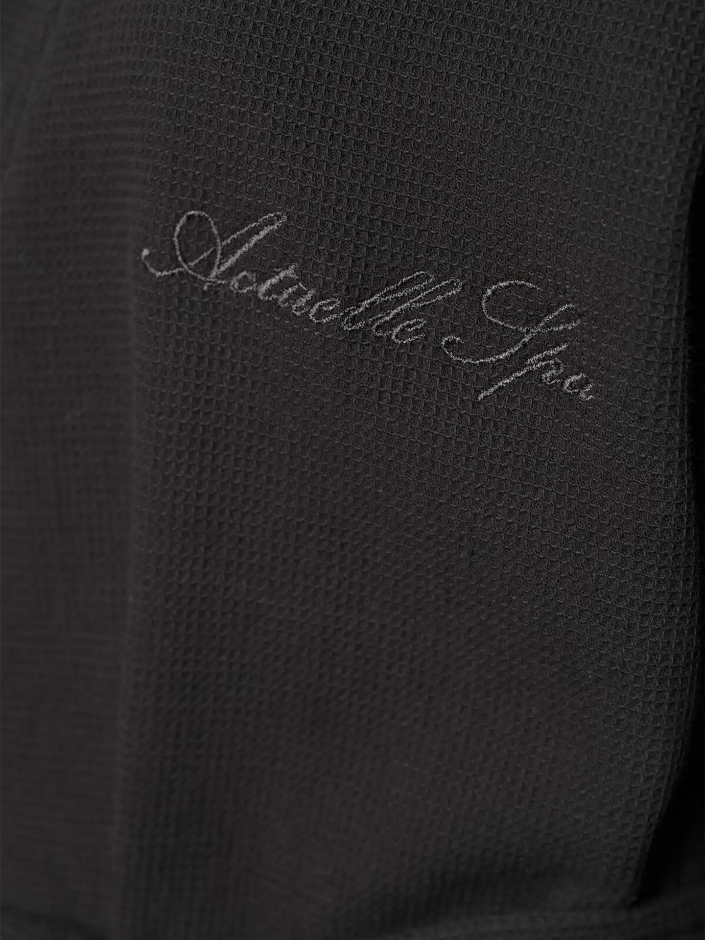Actuelle naisten kylpytakki vohvelikankaasta 215ASS2002 - Dark grey - 5