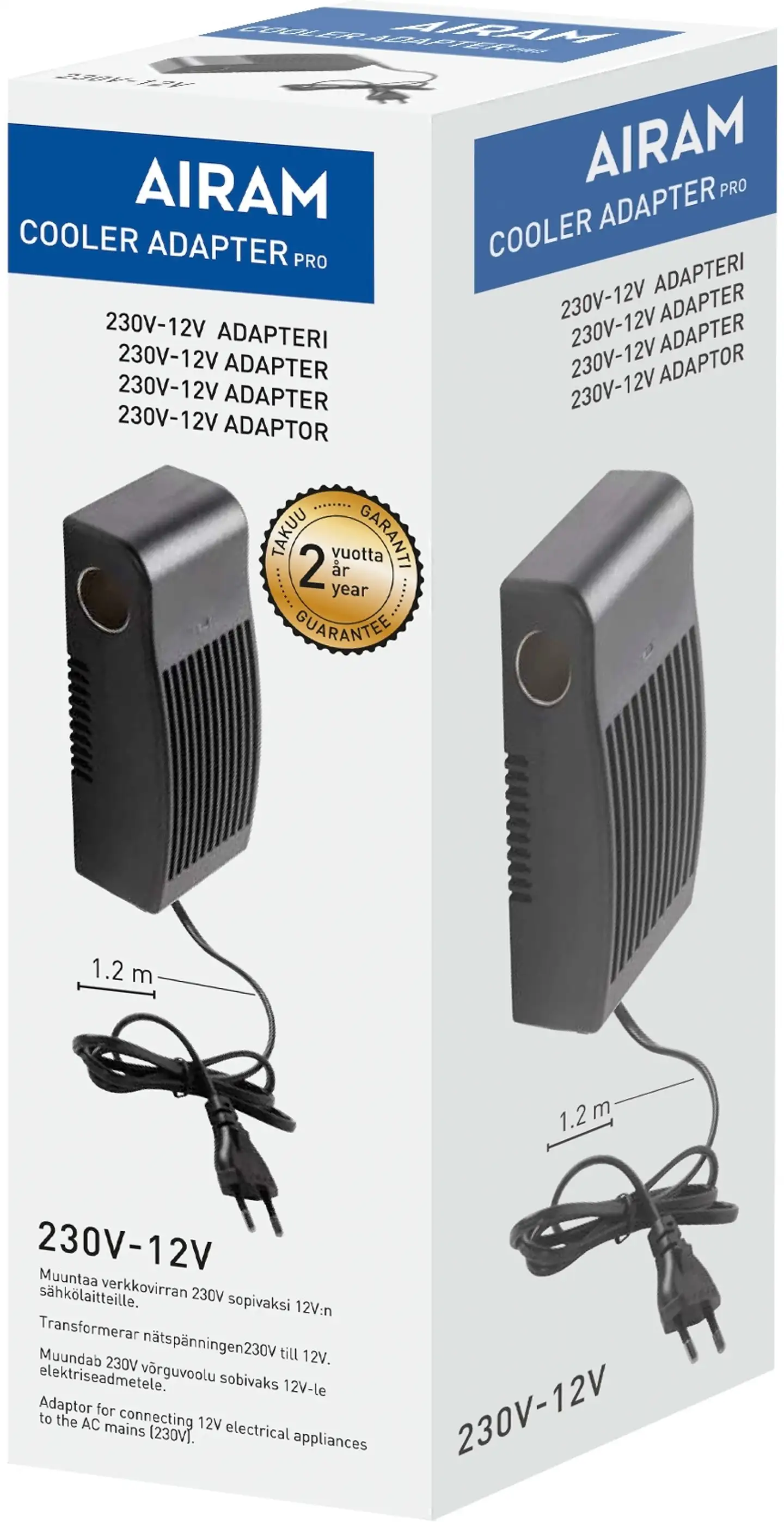 Airam verkkovirta adapteri 230V-12V - 1