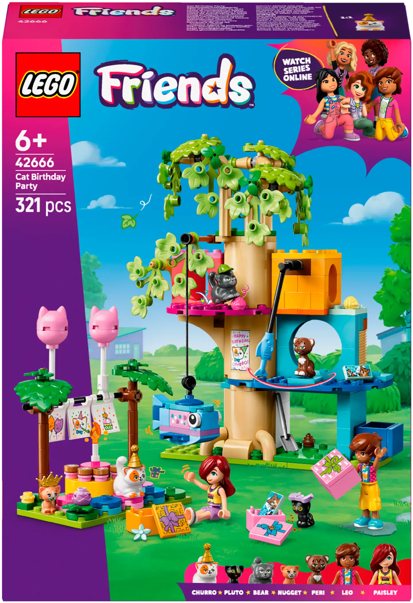 LEGO® Friends 42666 Kissan synttärijuhlat ja puumaja - 2