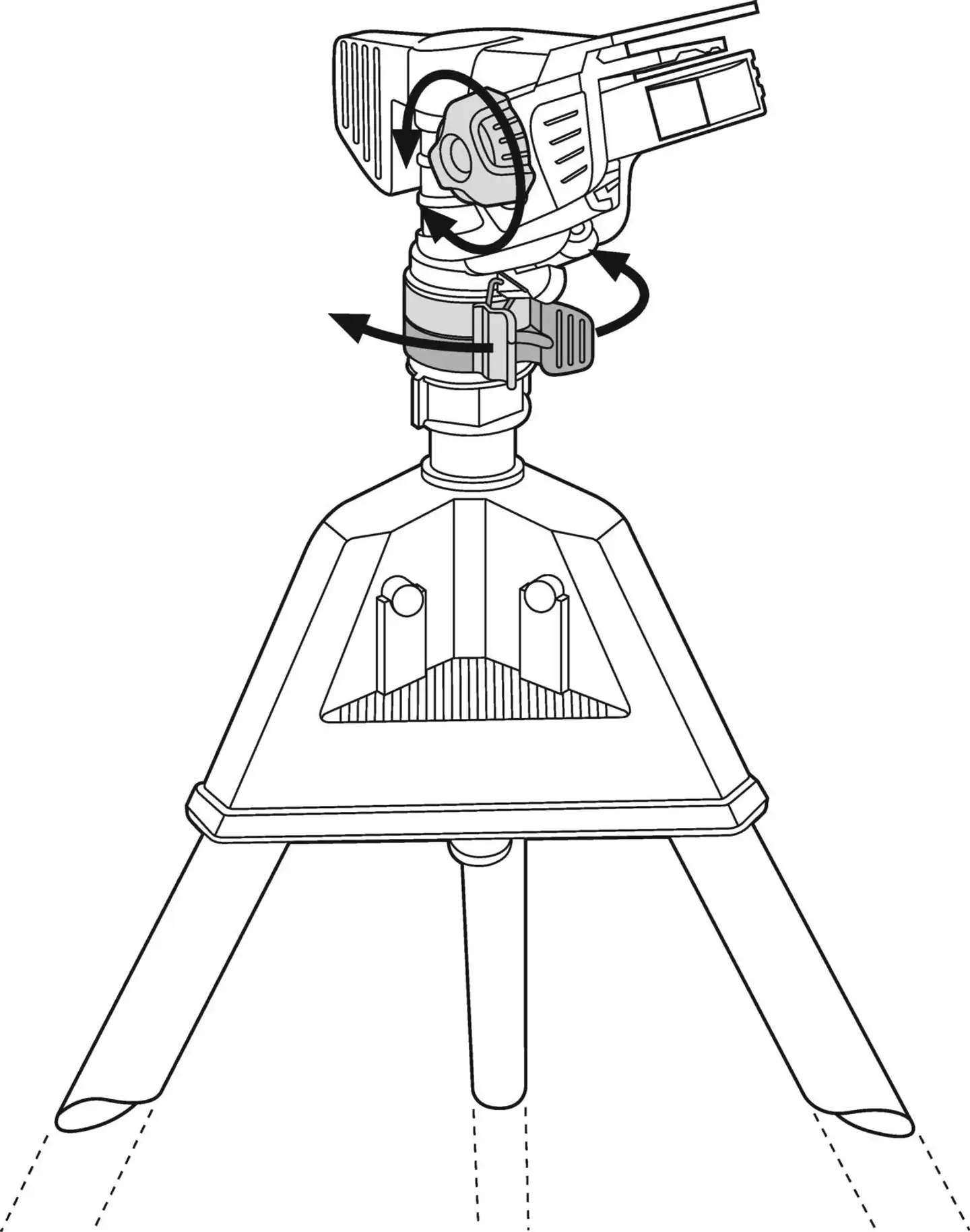 Gardena Sektorisadetin Premium, tripod 75 -490 m²  5 - 12,5 m - 3