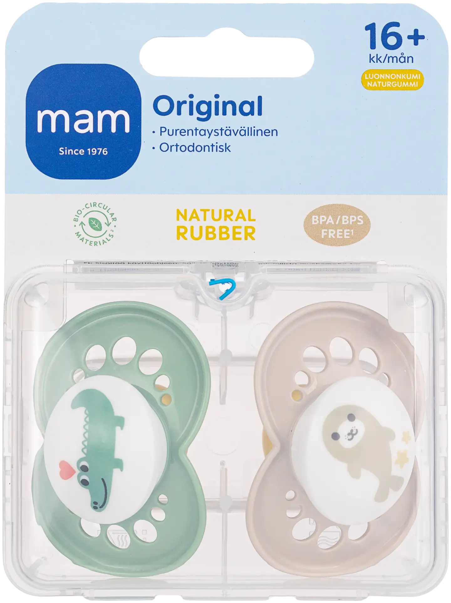 MAM Original +16kk luonnonkumi 2kpl tutti