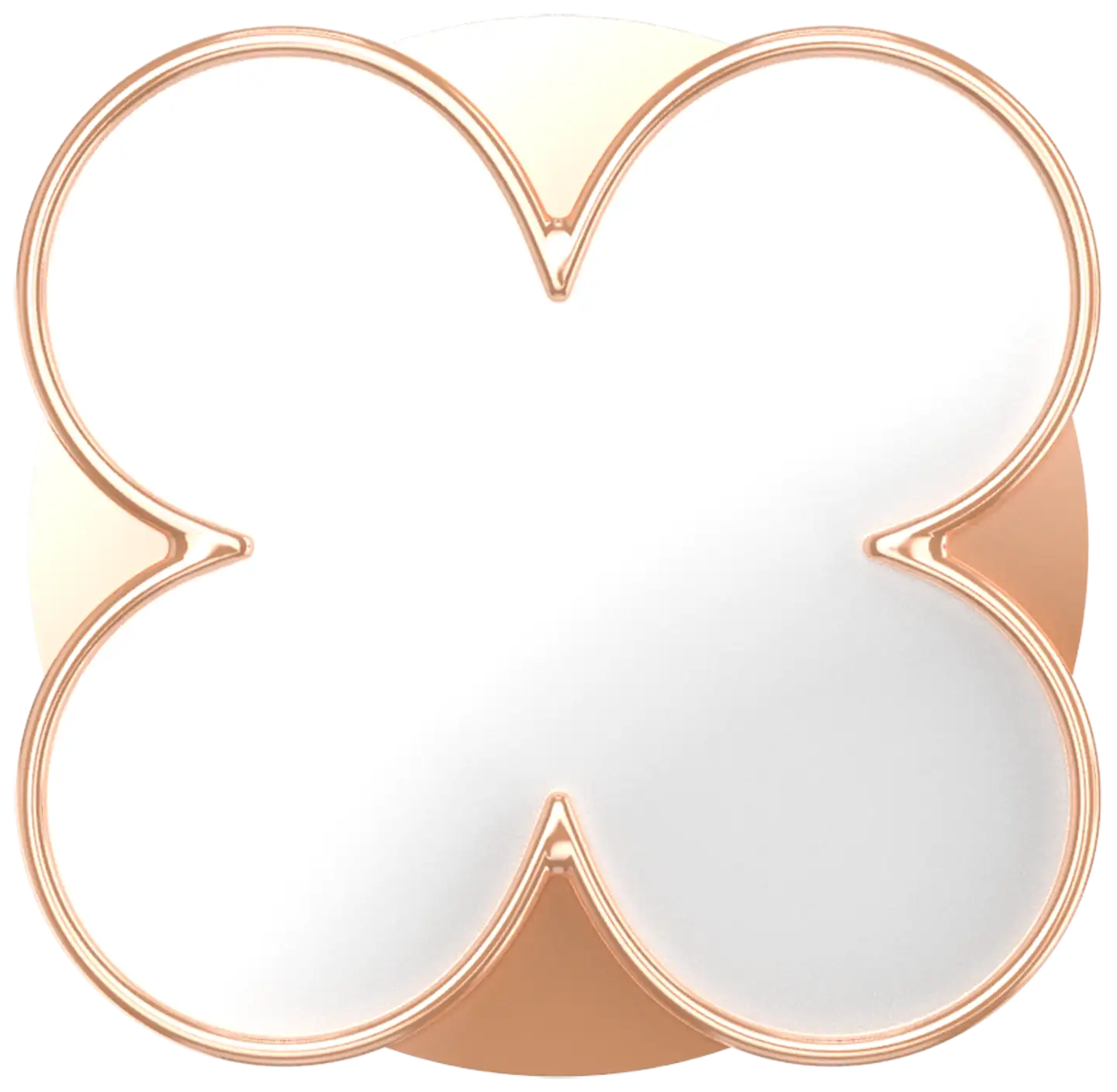 Popsockets puhelinpidike popgrip clover rose gold - 1
