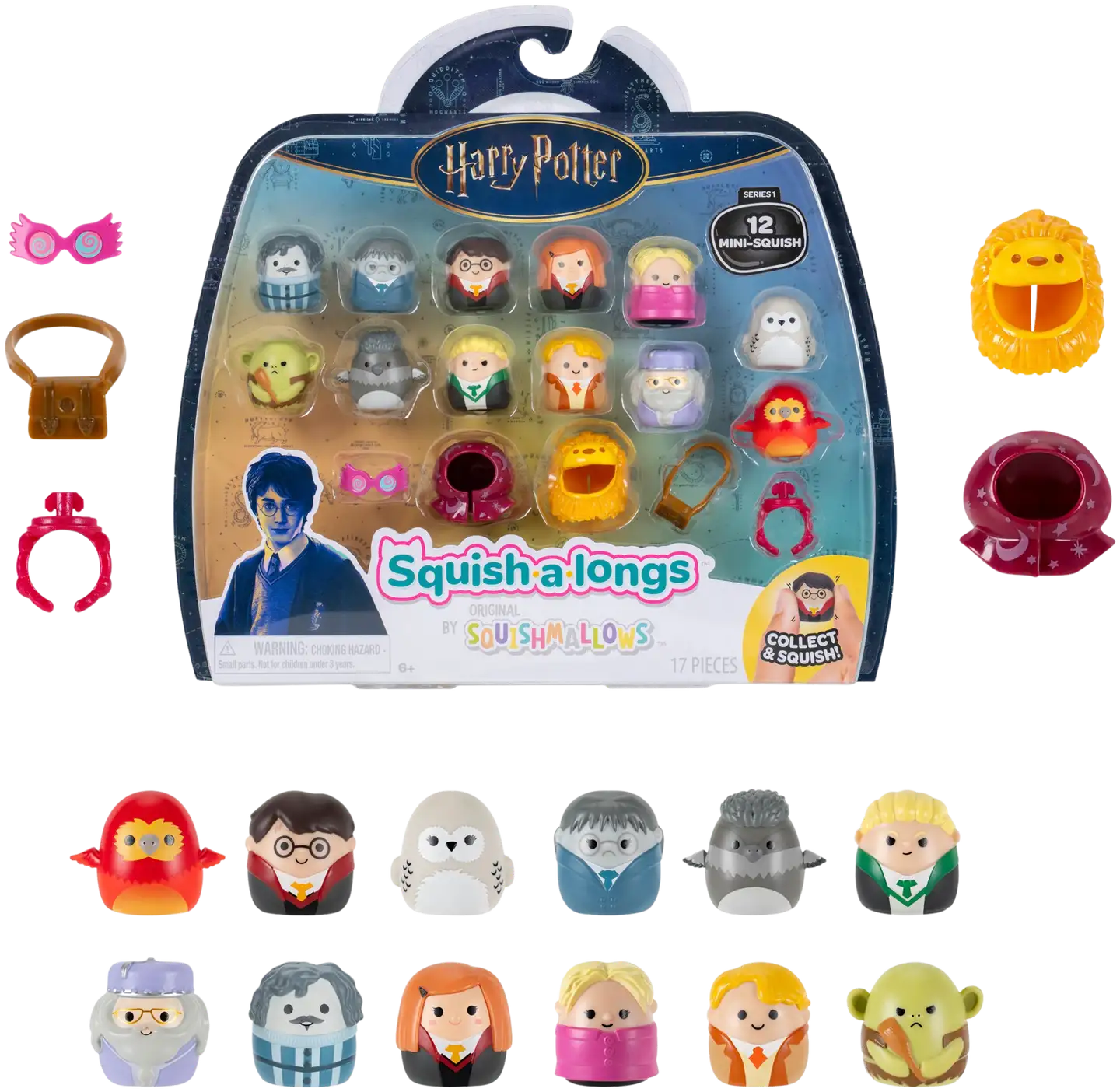 Squish-a-longs hahmo 2,5 cm Harry Potter 12 kp - 3