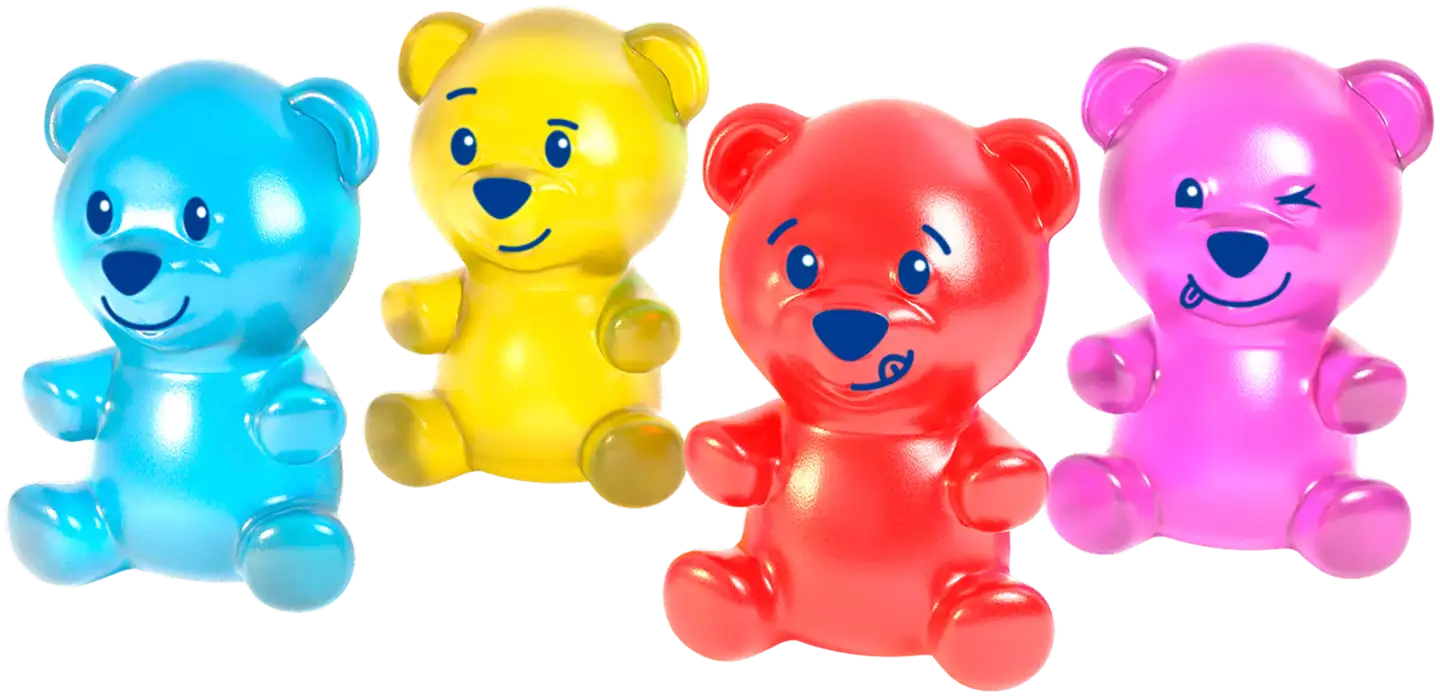 Gummymal Bear laulava ja tanssiva hahmo - 2