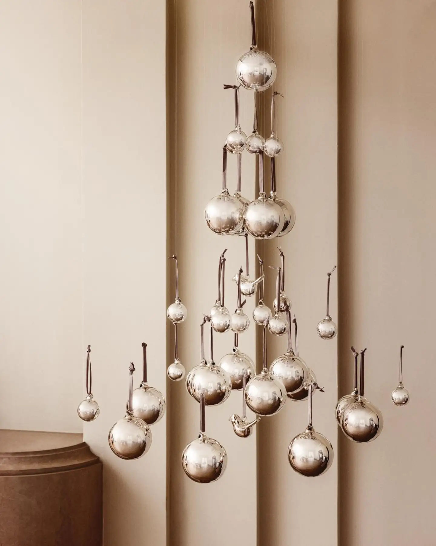 Iittala lasipallo 80 mm hopea 5 kpl - 2