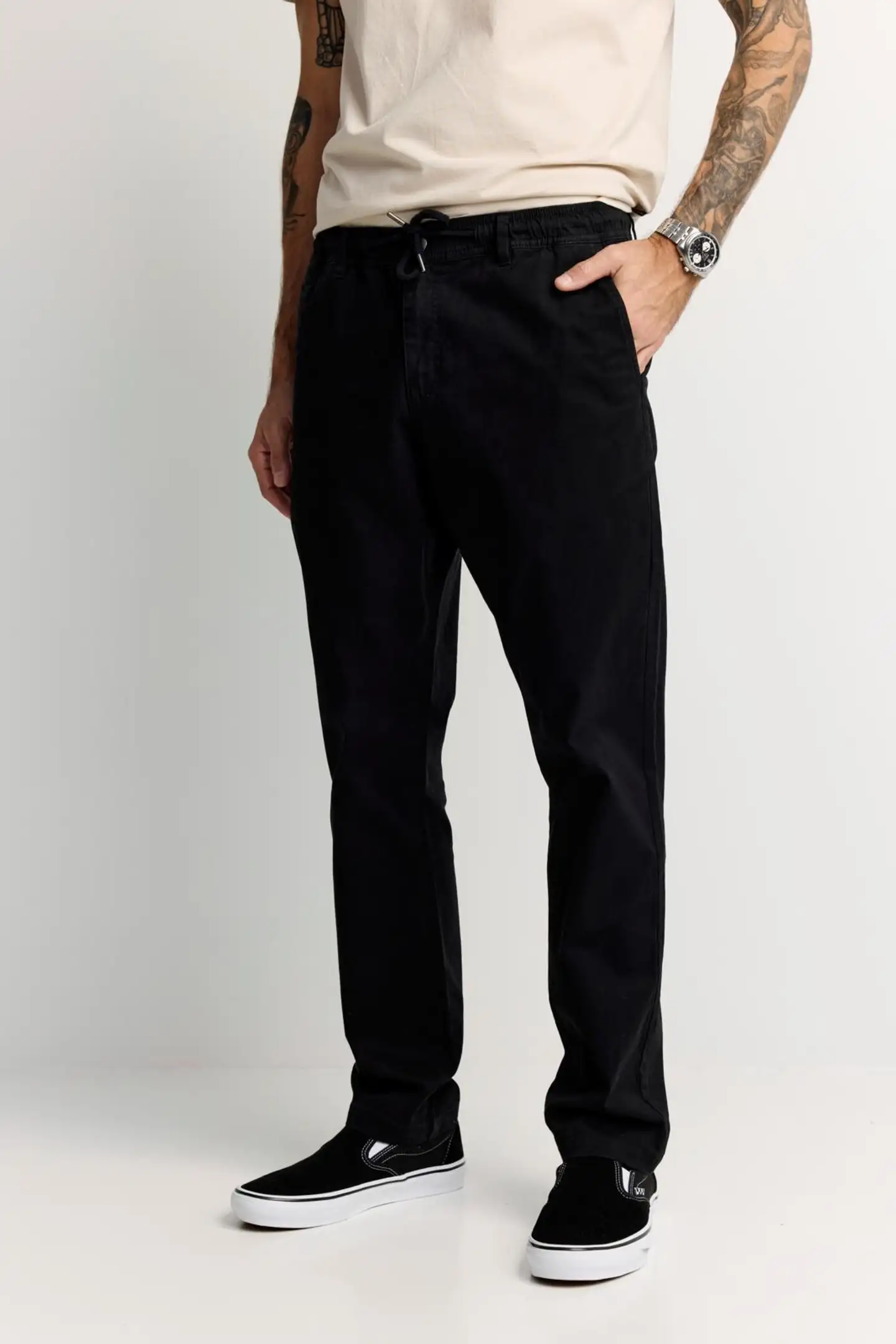 Finlayson miesten twill-housut - BLACK - 2