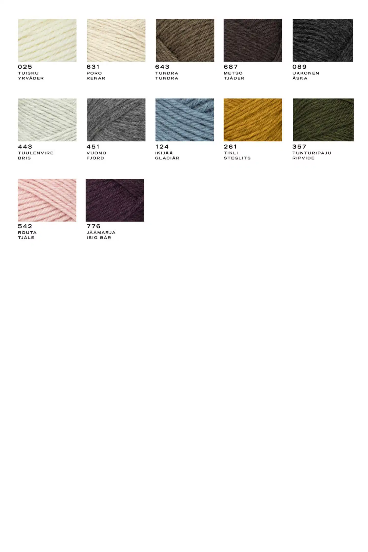 Novita lanka Arctic Wool Aran 100 g ukkonen 089 - 3
