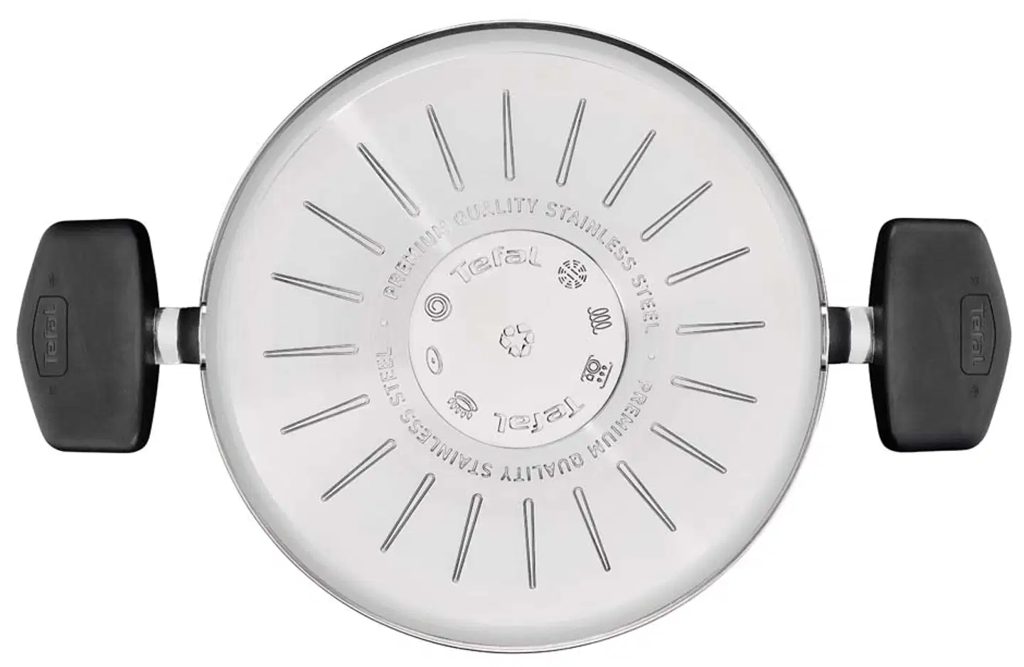 Tefal Emotion Plus pinnoittamaton teräskattila 20 cm + kansi E3284444 - 4