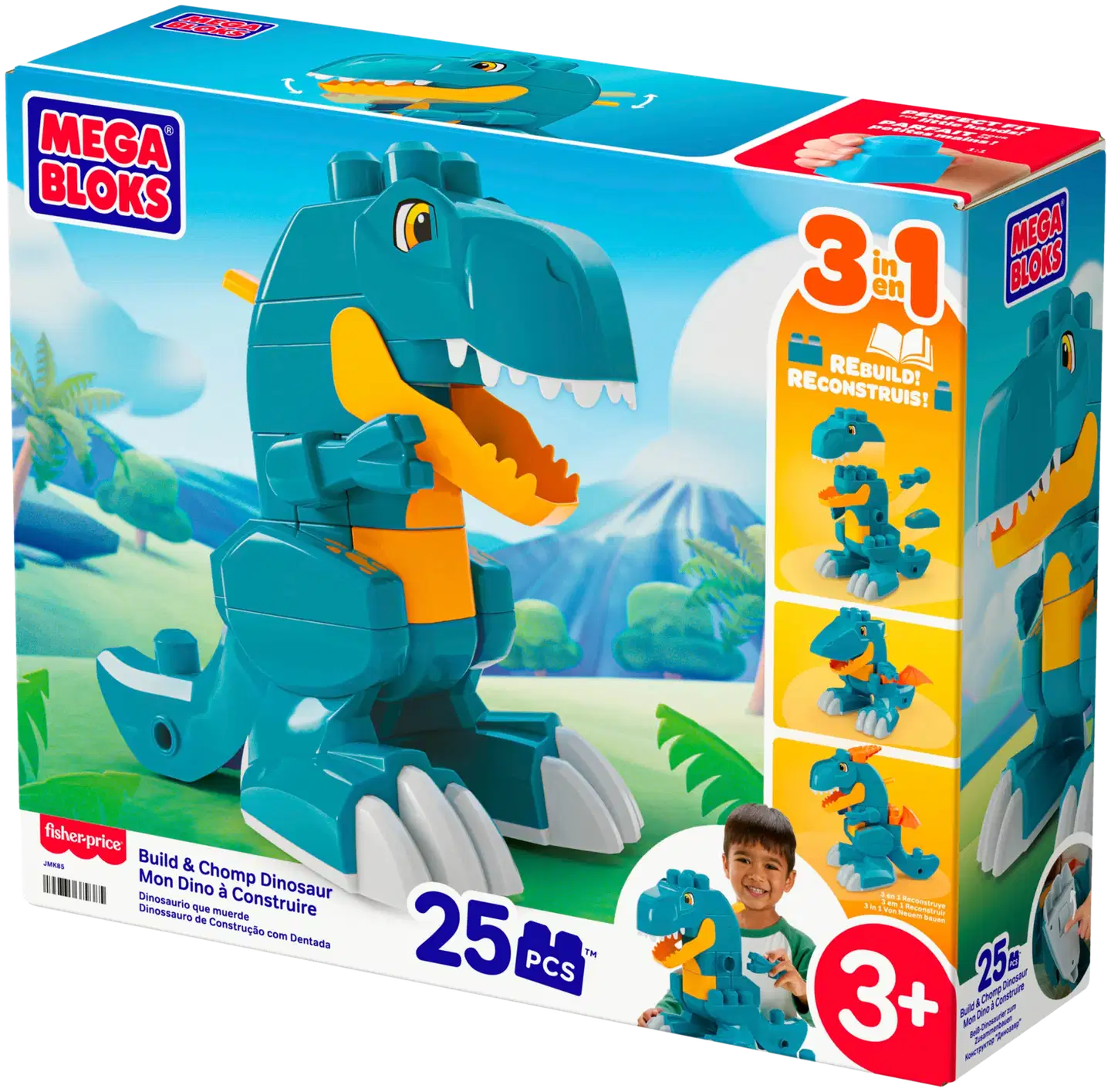 Mega Bloks Build & Chomp Dinosaurus -rakennussetti - 2