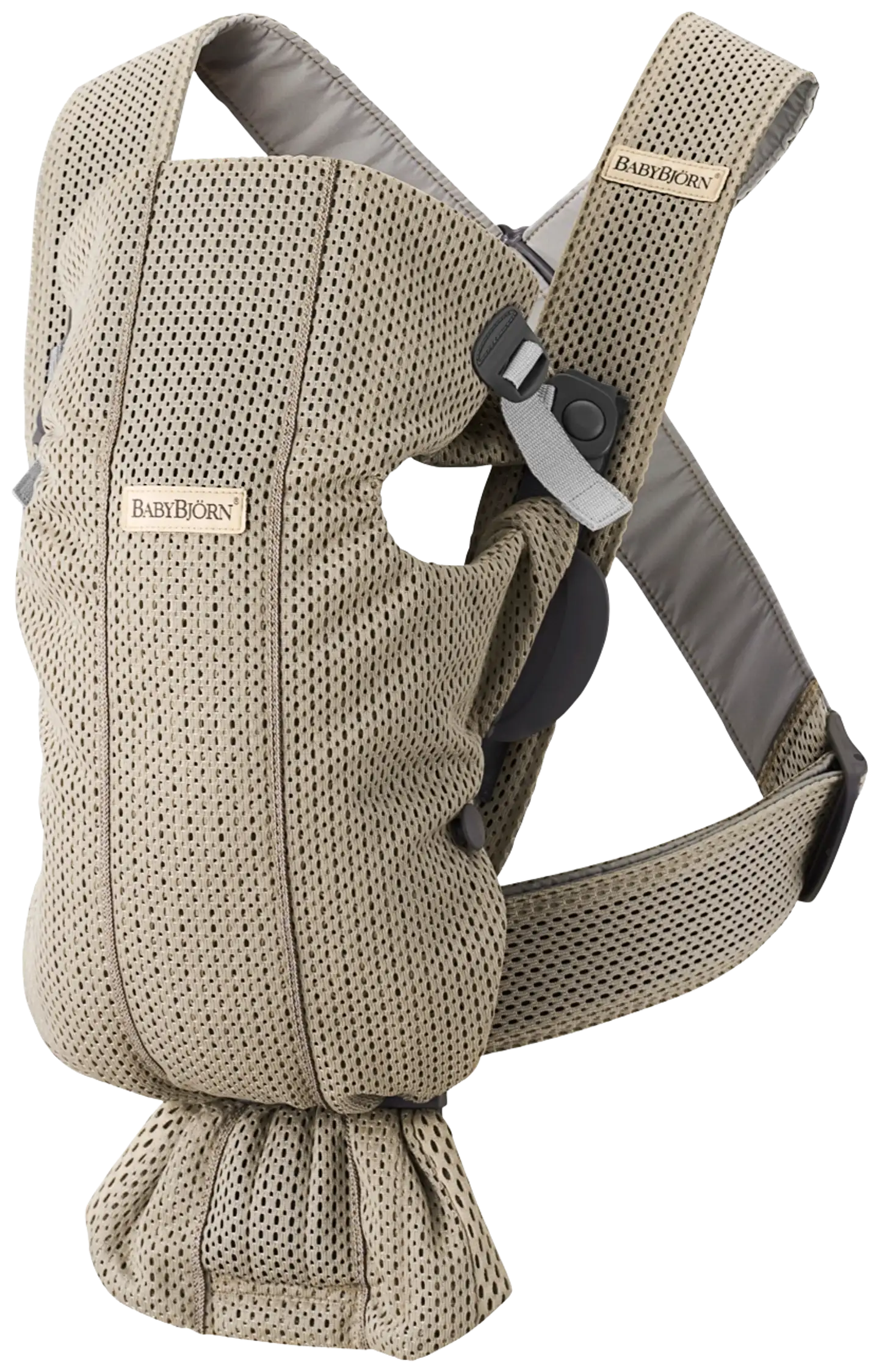 BabyBjörn vauvan kantoreppu mini - 3d mesh, harmaa beige - 1