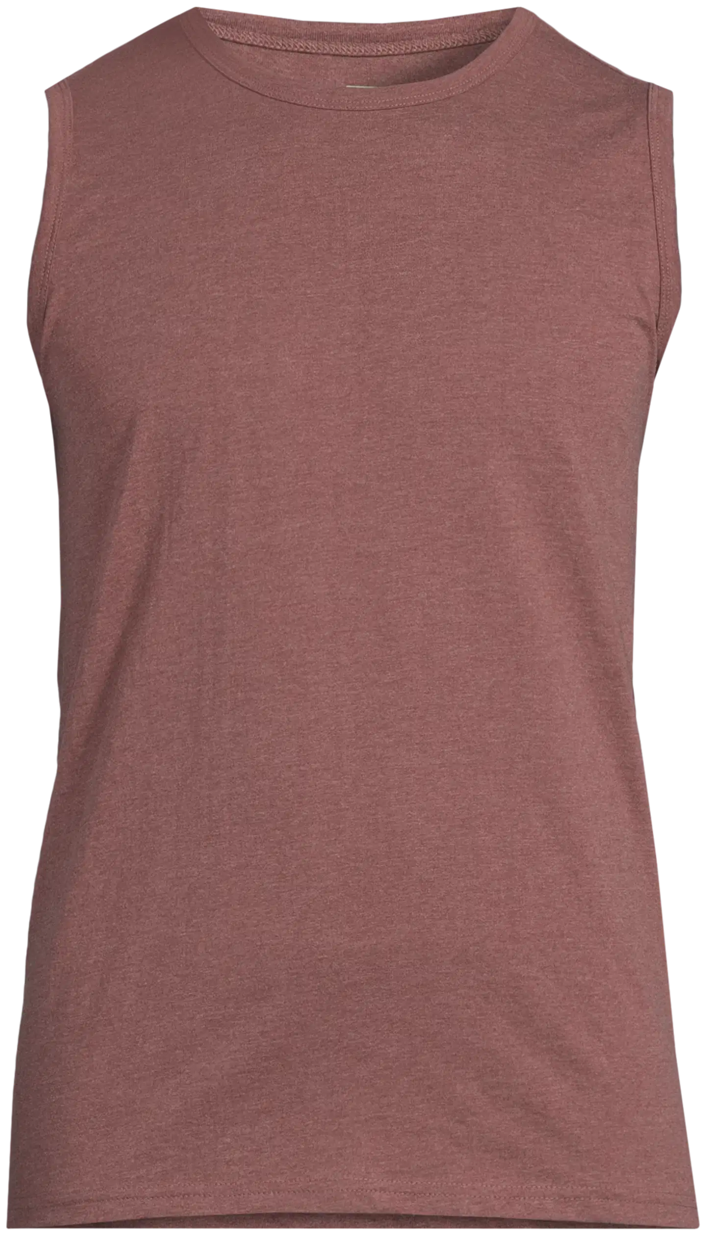 House miesten hihaton t-paita 195HNOS1 - Marron red melange - 2