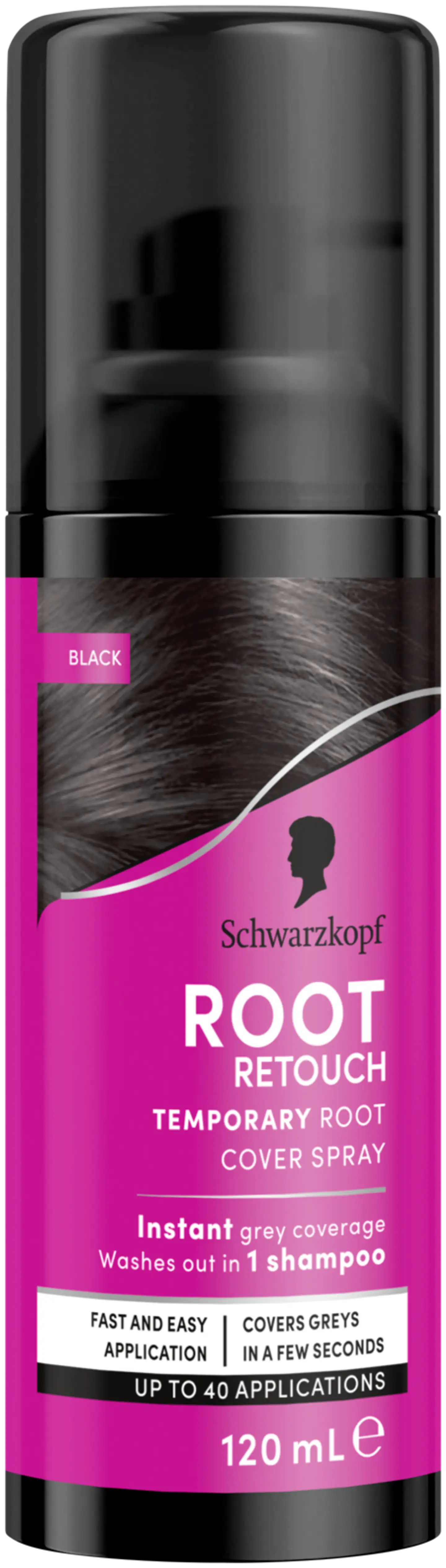 Schwarzkopf Root Retoucher 120 ml Black hiusväri