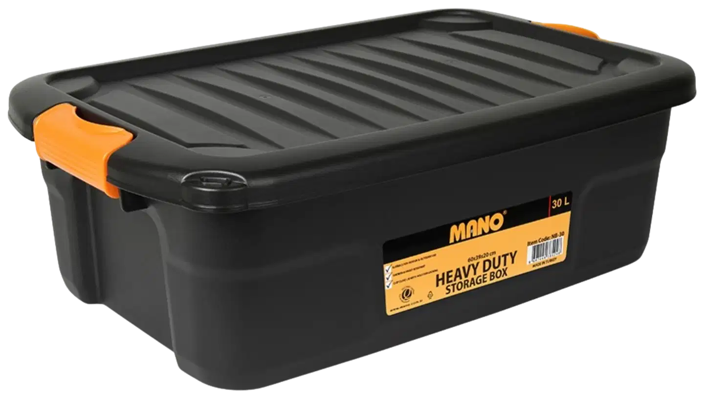 MANO varastolaatikko 30l musta - 1