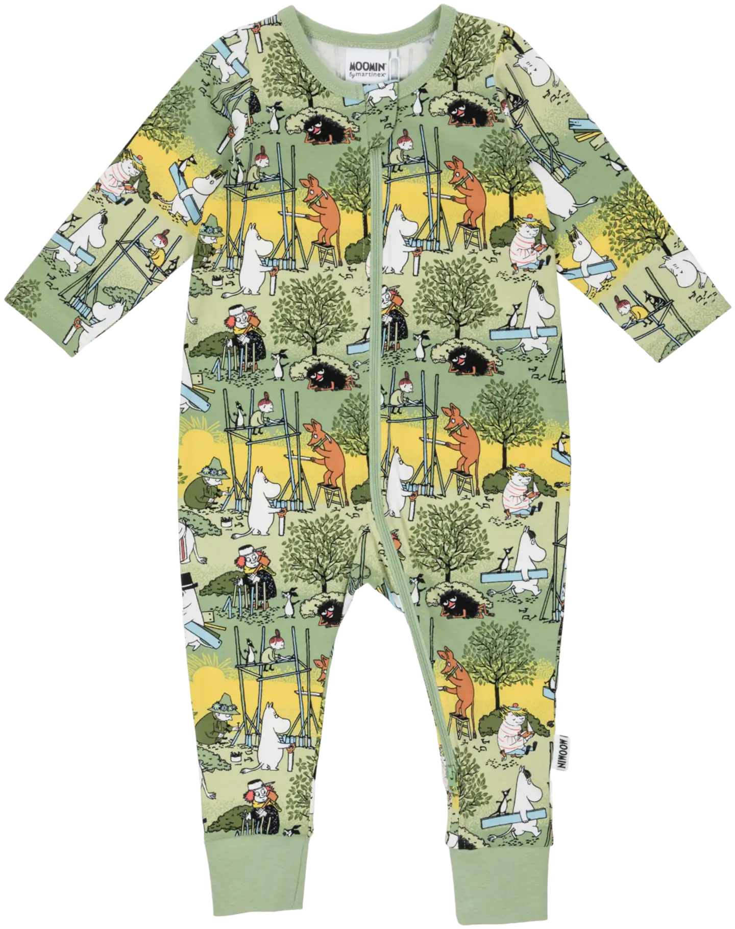 Muumi vauvojen pyjama Uutterat 591173 - VIHREÄ - 1