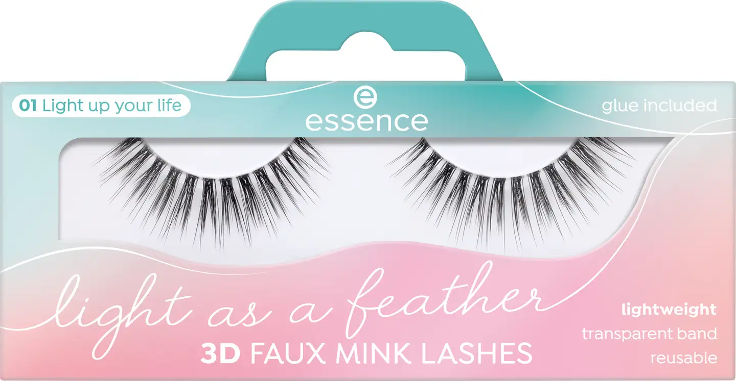 essence Light as a feather 3D faux mink lashes irtoripset - Light up your life - 1