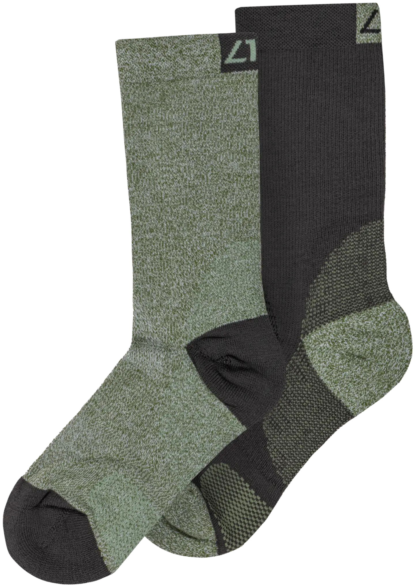 Luode12 unisex retkeilysukat 2-pack Coolmax - Green - 1