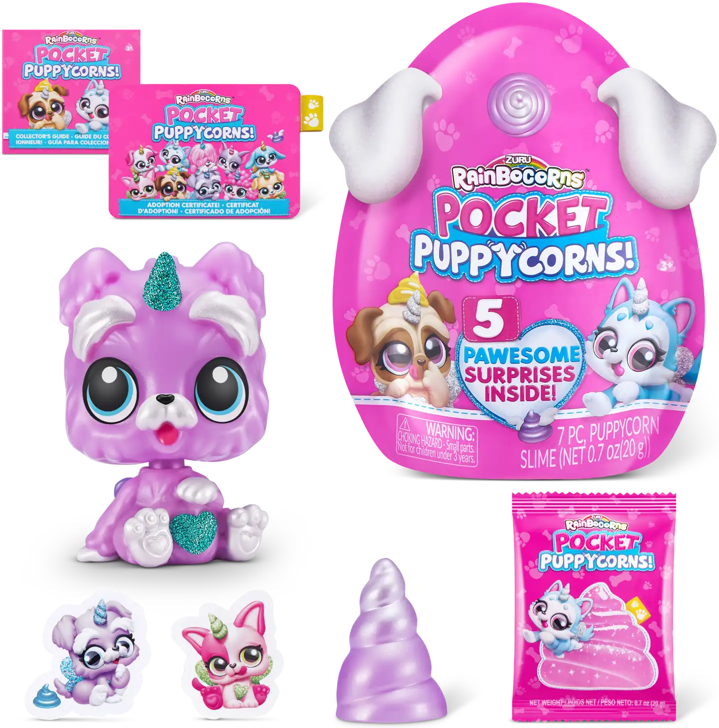 Rainbocorns koira Pocket Puppycorn Bobble Head, erilaisia - 2