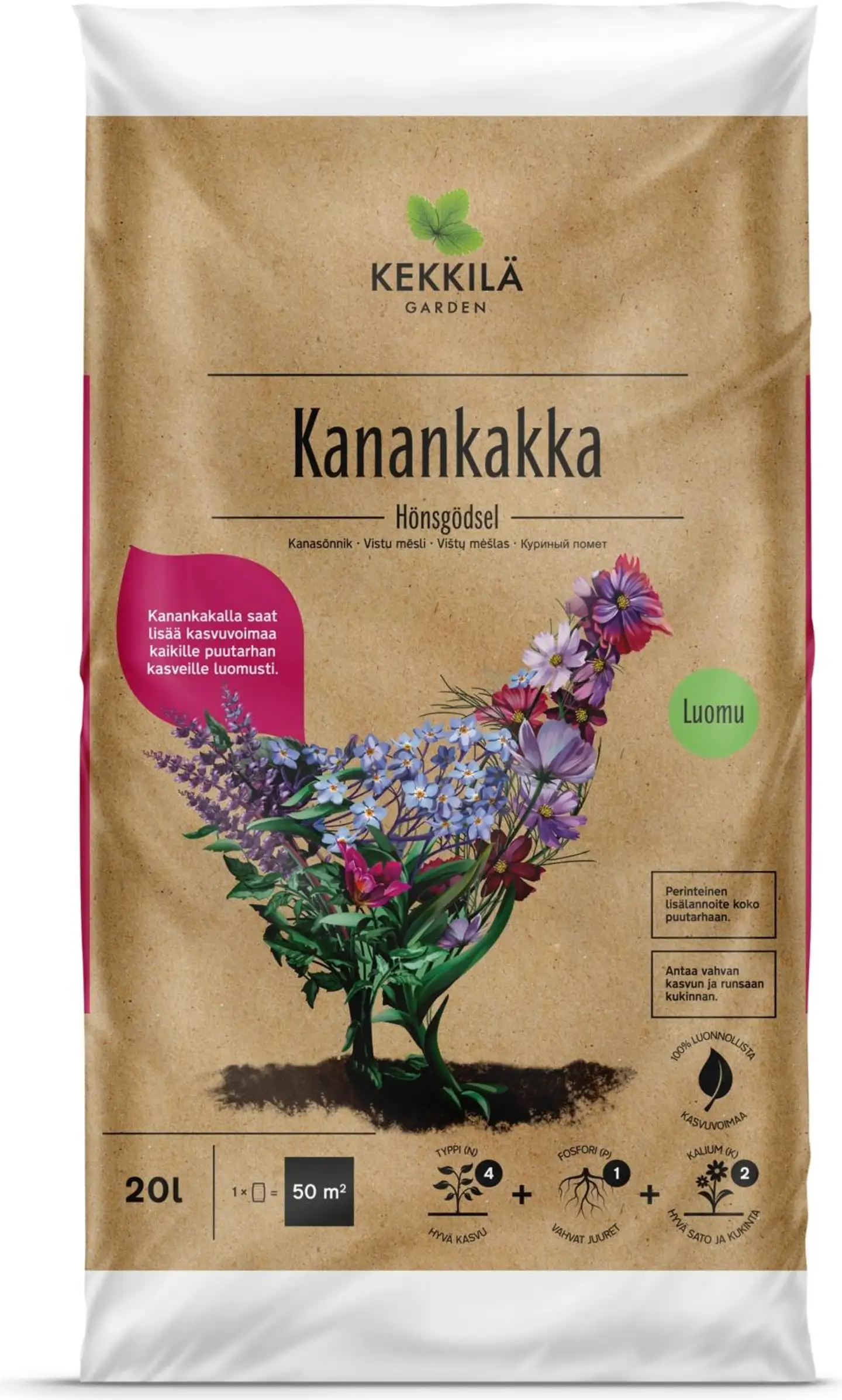 Kekkilä 20l Kanankakka luomu