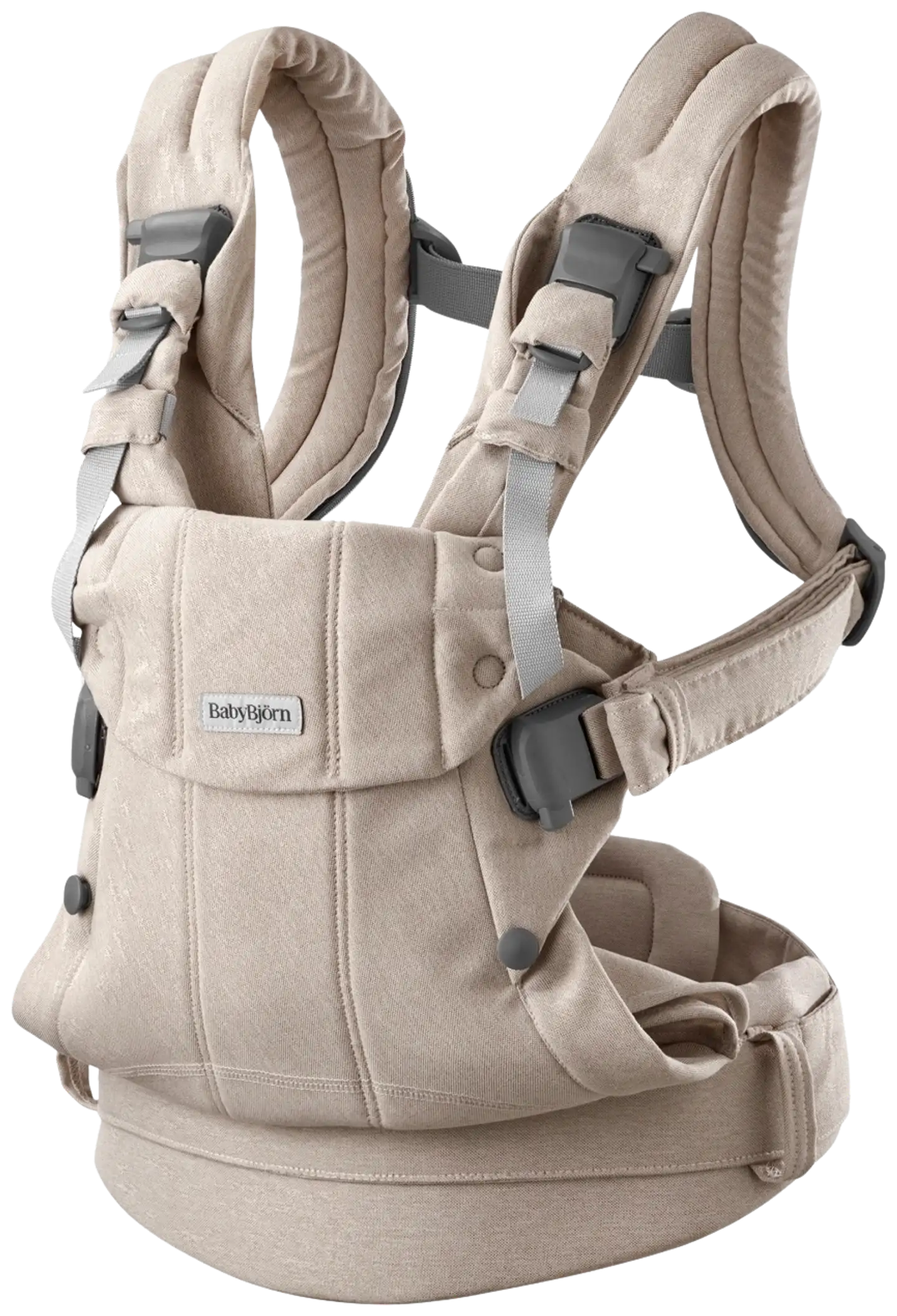 BabyBjörn vauvan kantoreppu harmony - kudottu, vaalea beige - 2