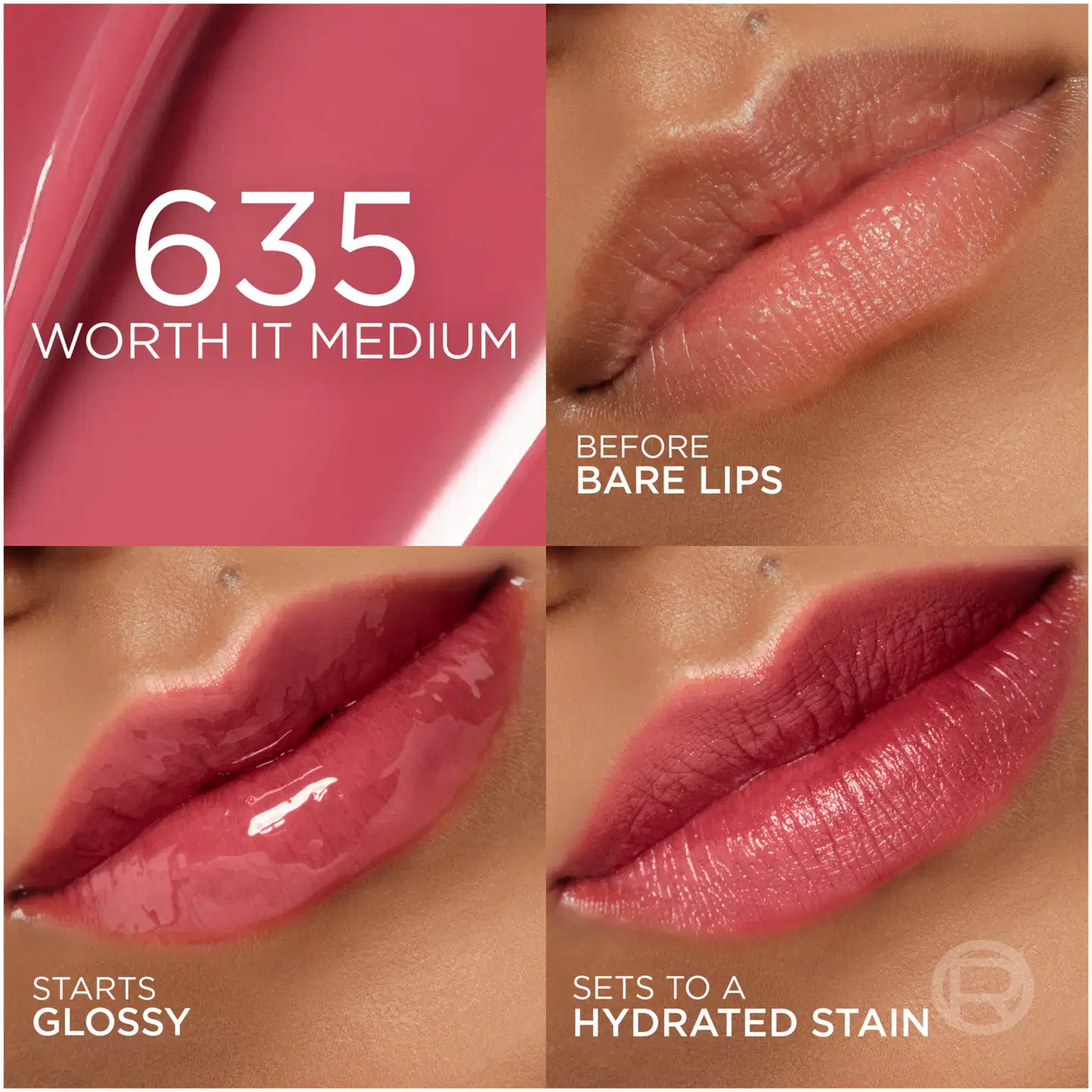 L'Oréal Paris Hyaluron Lip Stain Serum Le Rouge Paris 5 ml - Worth It Medium - 3