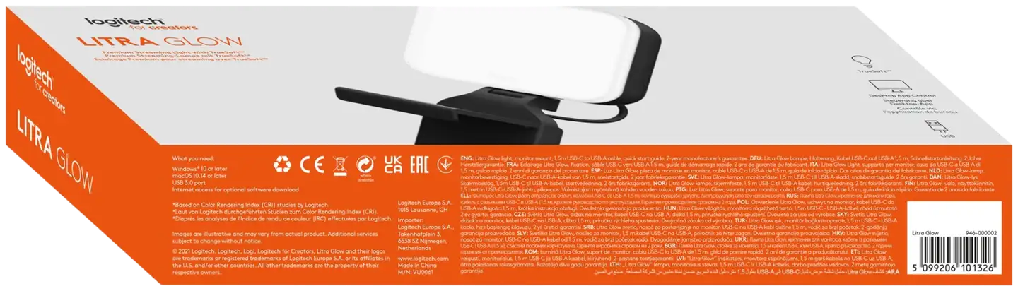 Logitech Suoratoistovalaisin Litra glow premium - 9