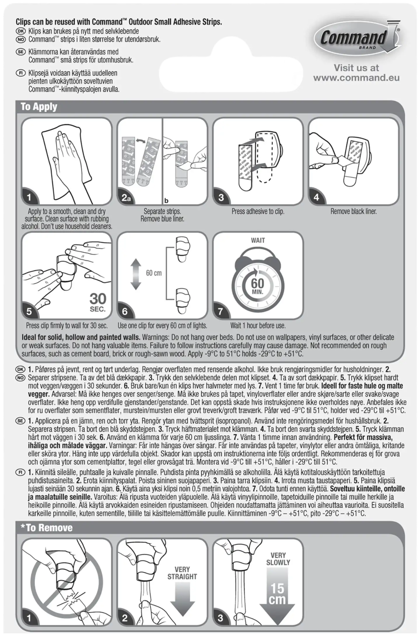 Command™ ulkovalopidikkeet - 7