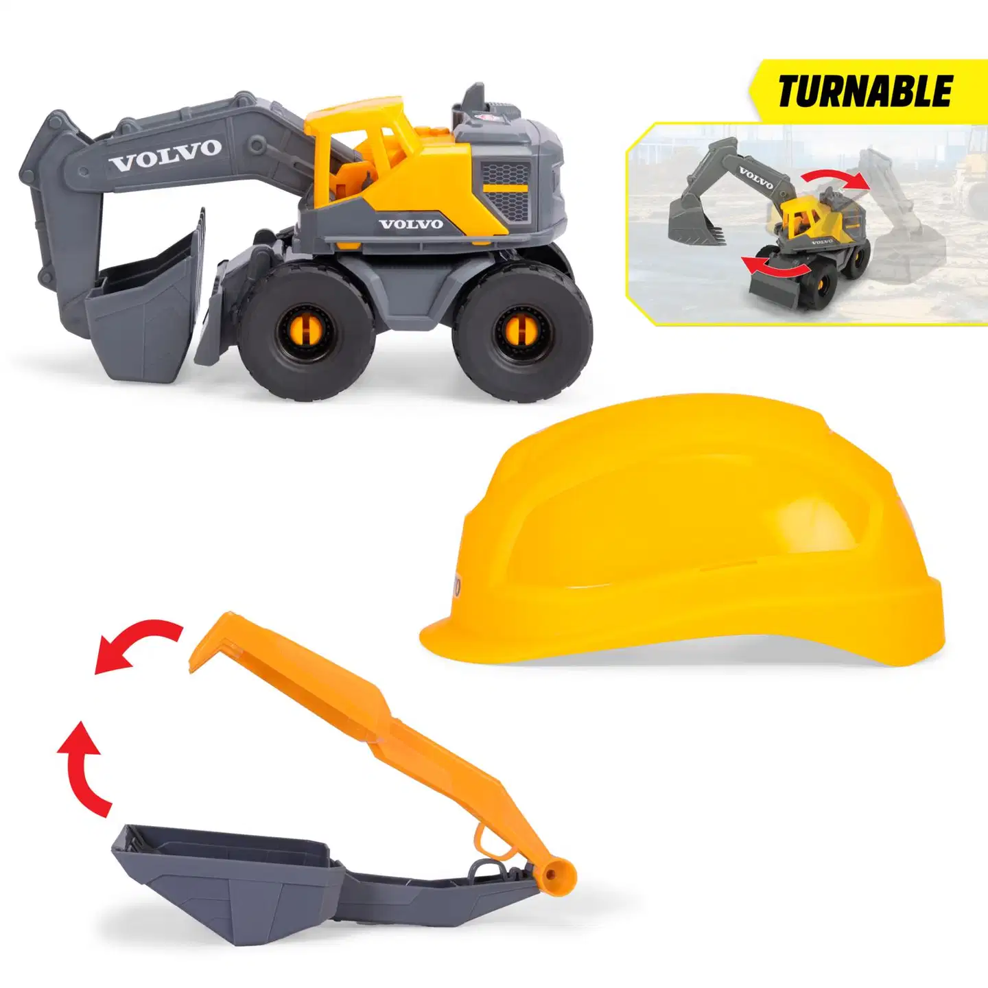 Dickie Toys Volvo Tough Kaivuri -leikkisetti - 5