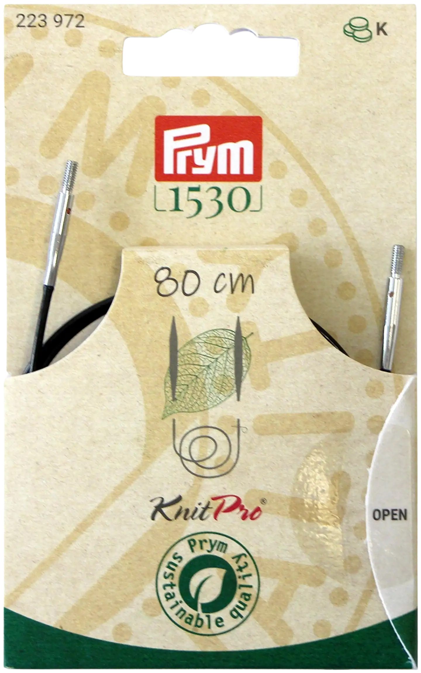 Prym 1530 pyöröpuikon kaapeli 80 cm ja tarvikkeet