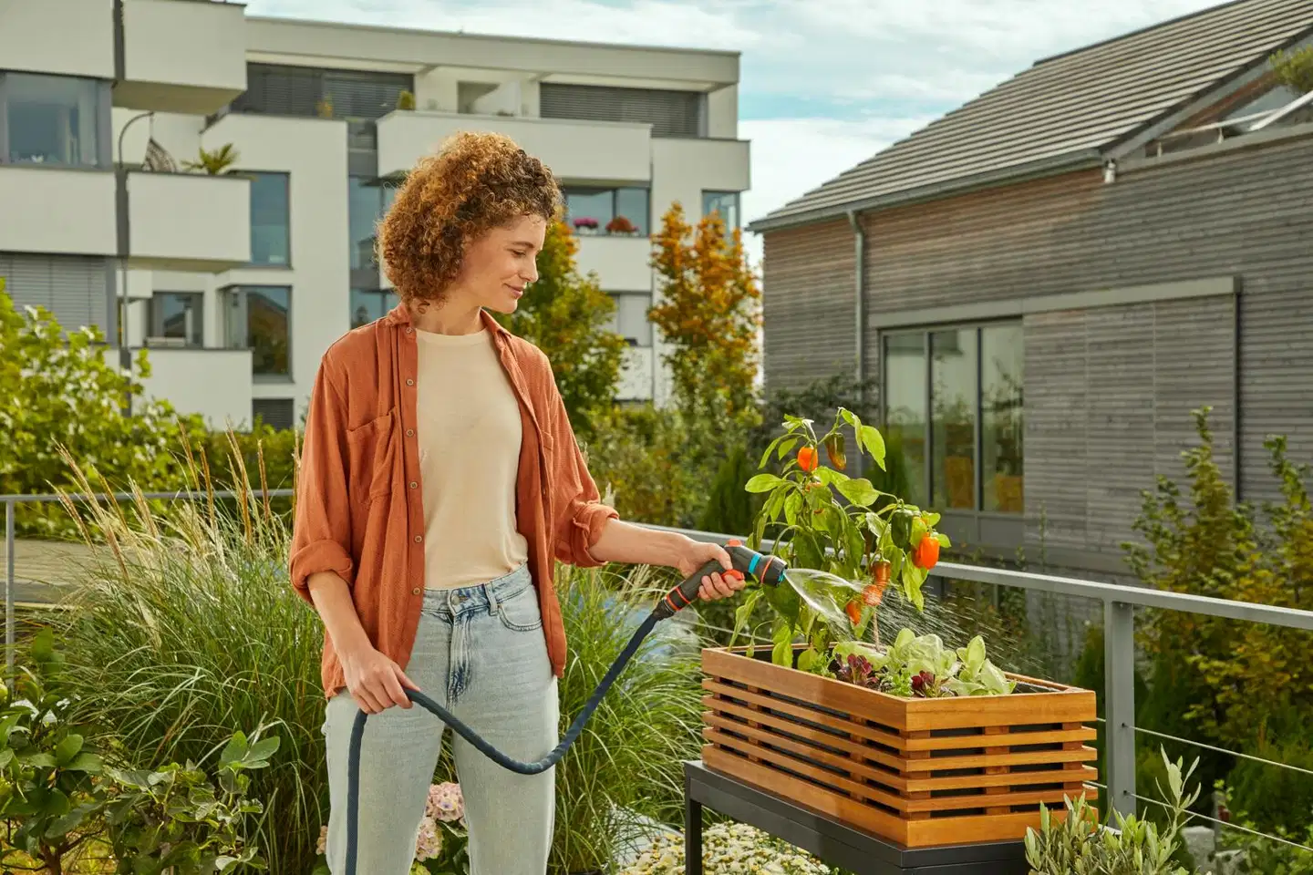 GARDENA Monitoimipistooli Classic Compact ja hanaliitin sisähanaan - 6