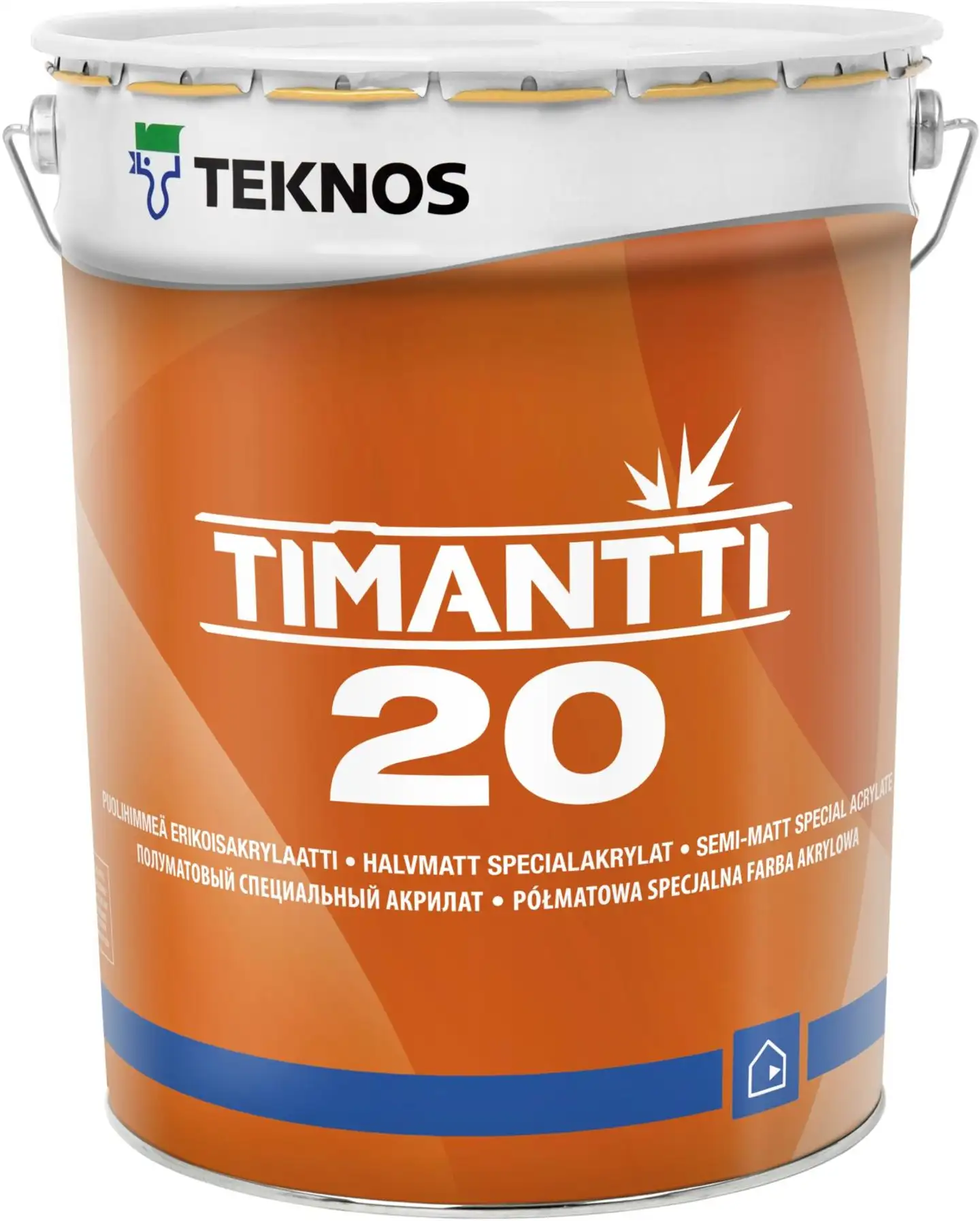 Teknos Timantti 20 seinämaali 18L T1327 maalarinvalkoinen puolihimmeä