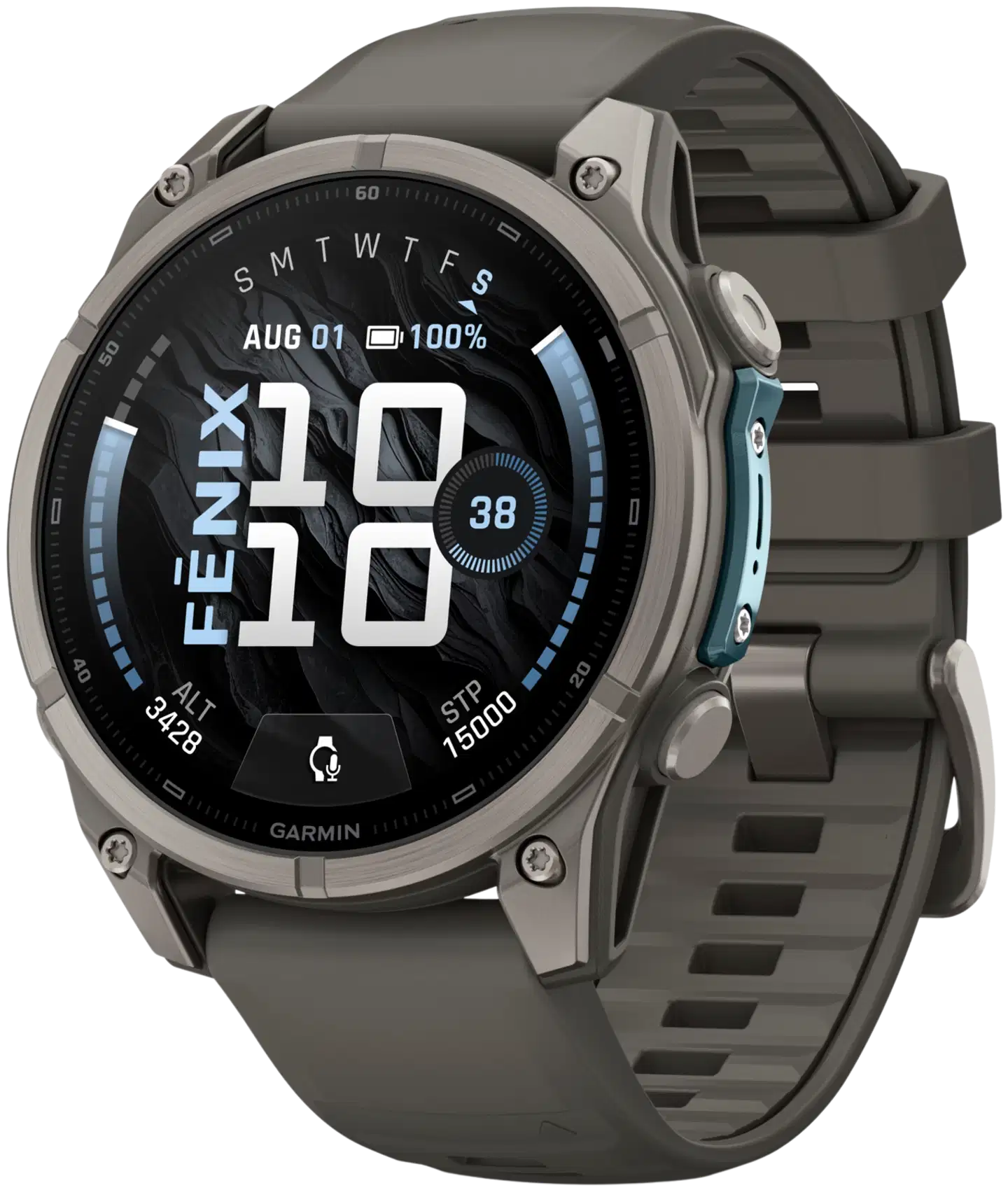 Garmin Fenix 9 47 mm titaani- ja kivenharmaa urheilukello - 1