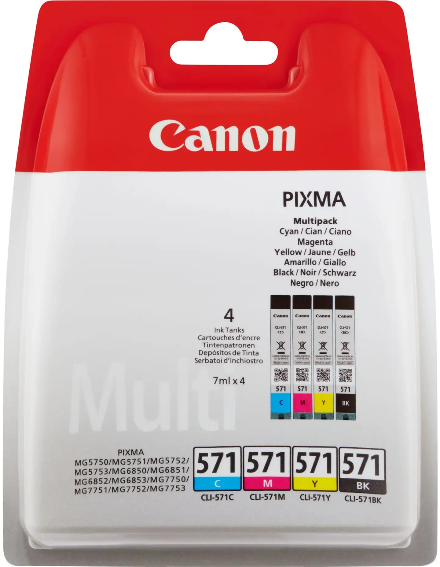 Canon Mustepatruuna CLI-571 multipack